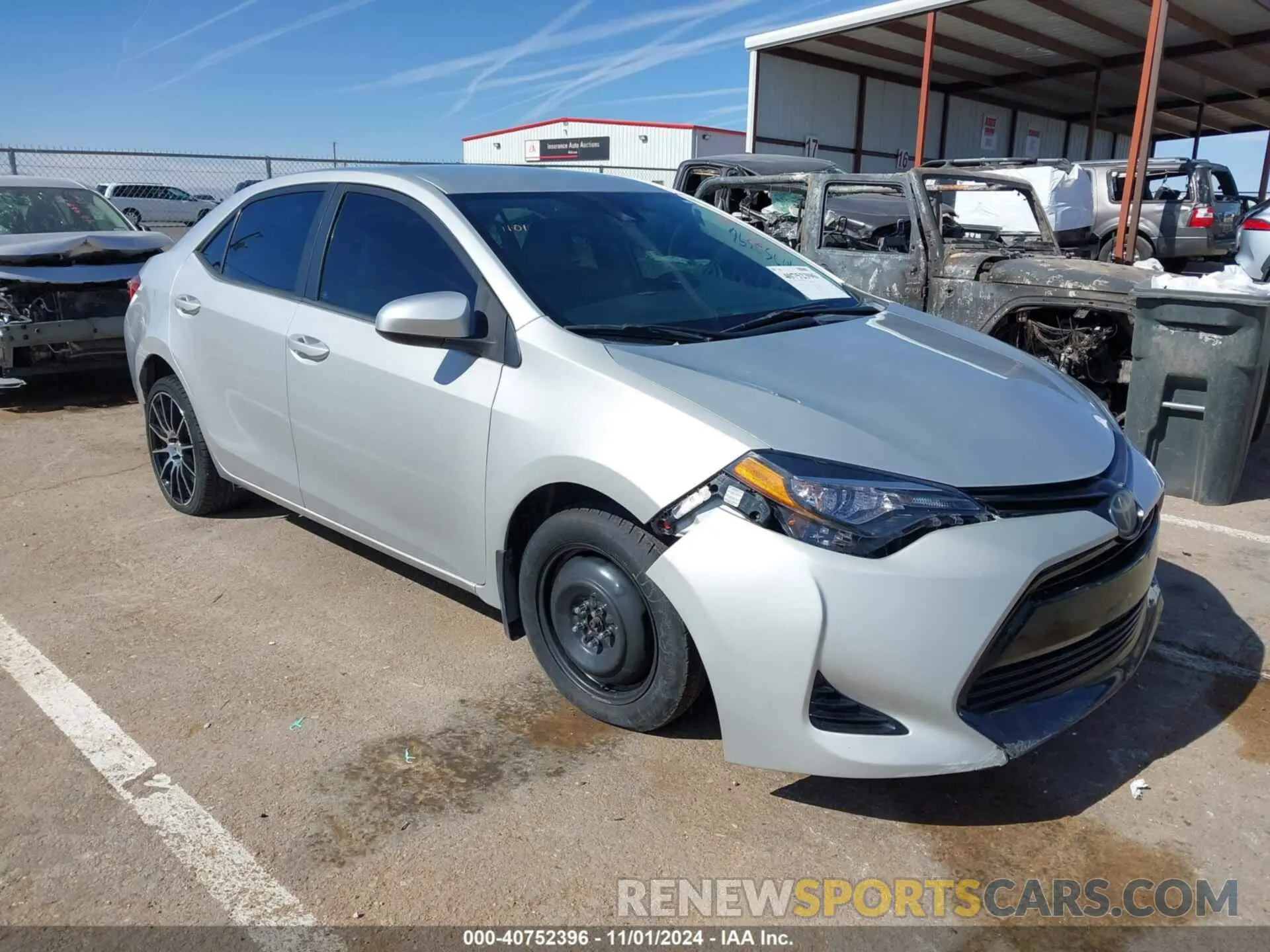1 Photograph of a damaged car 5YFBURHE1KP876330 TOYOTA COROLLA 2019