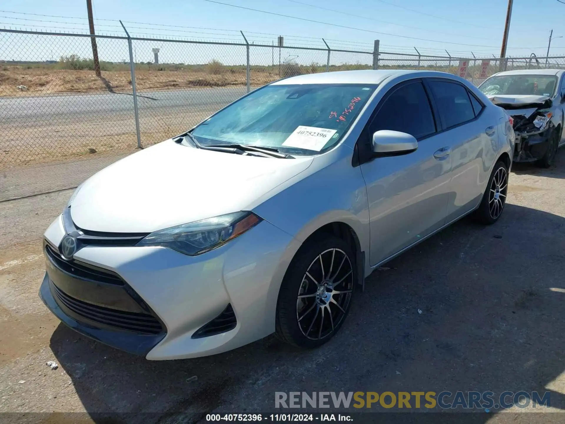 2 Photograph of a damaged car 5YFBURHE1KP876330 TOYOTA COROLLA 2019