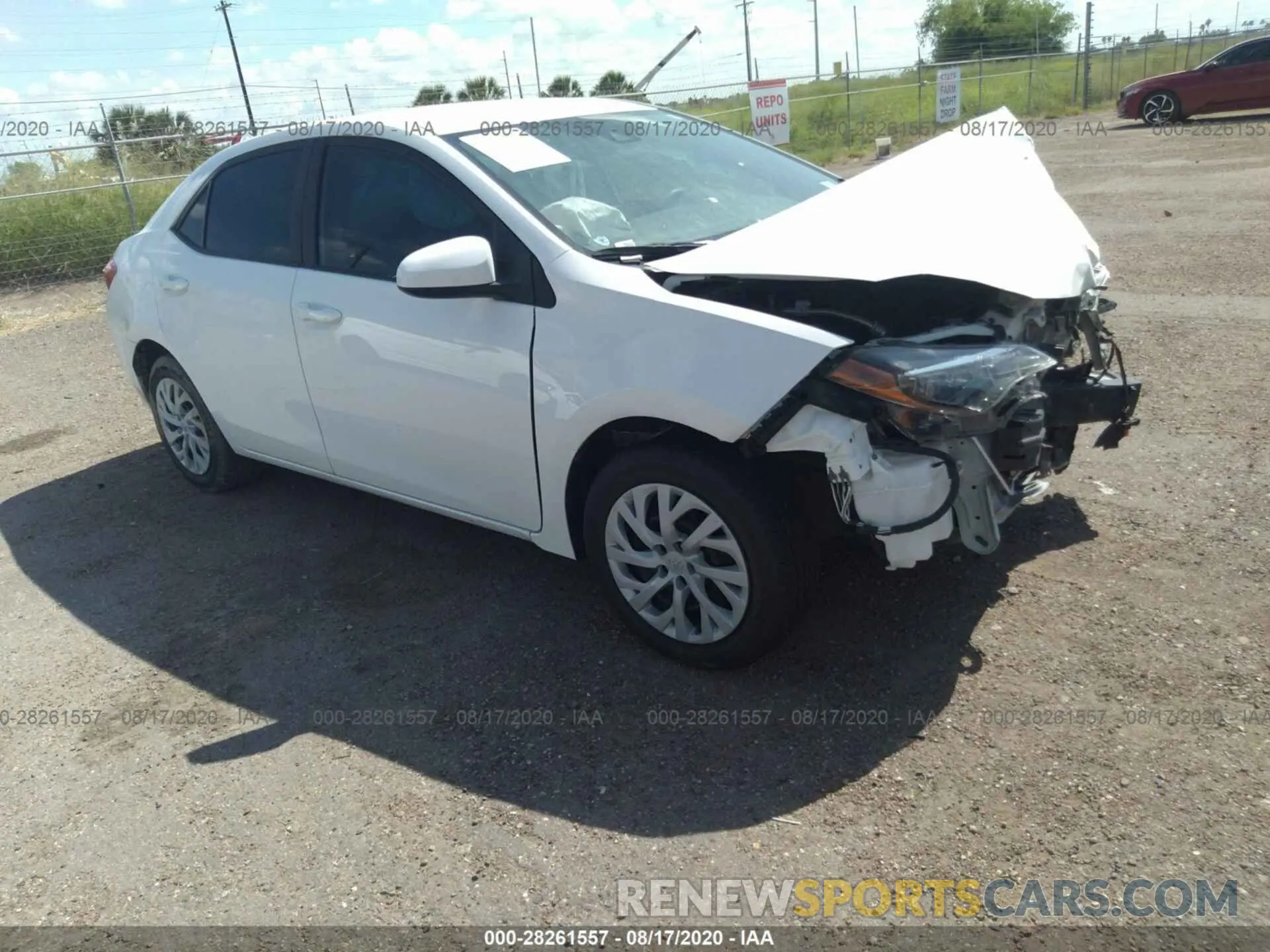 1 Photograph of a damaged car 5YFBURHE1KP883133 TOYOTA COROLLA 2019