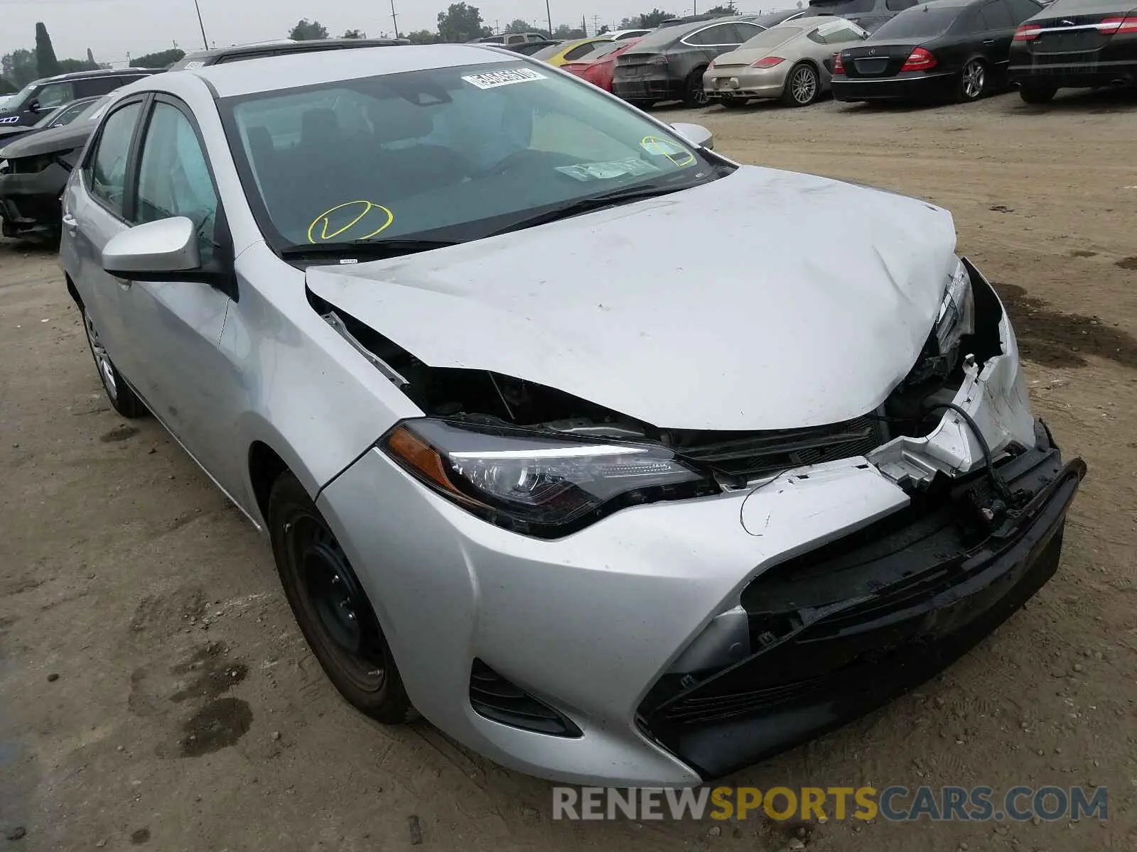 1 Photograph of a damaged car 5YFBURHE1KP886386 TOYOTA COROLLA 2019