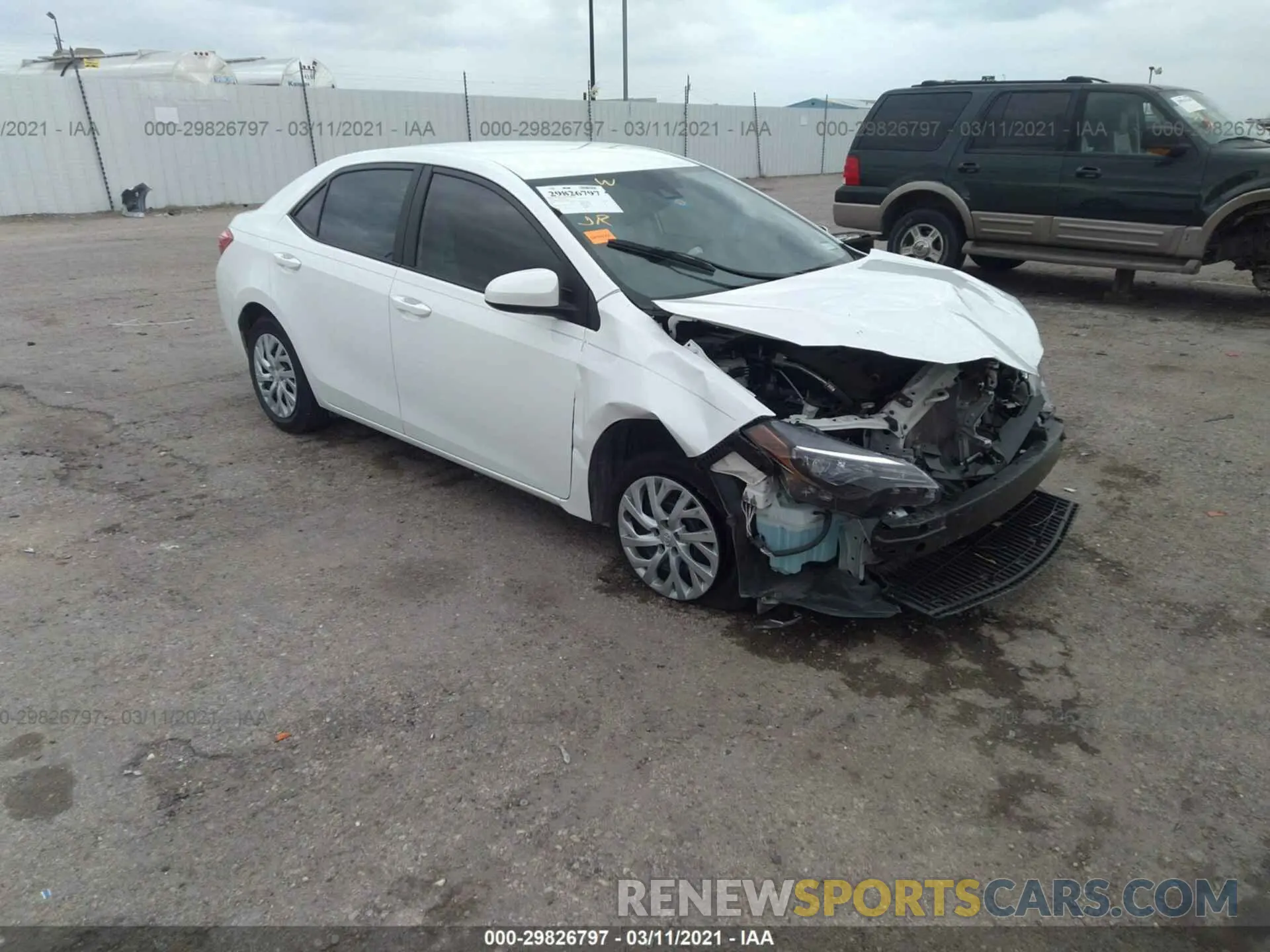 1 Photograph of a damaged car 5YFBURHE1KP886551 TOYOTA COROLLA 2019