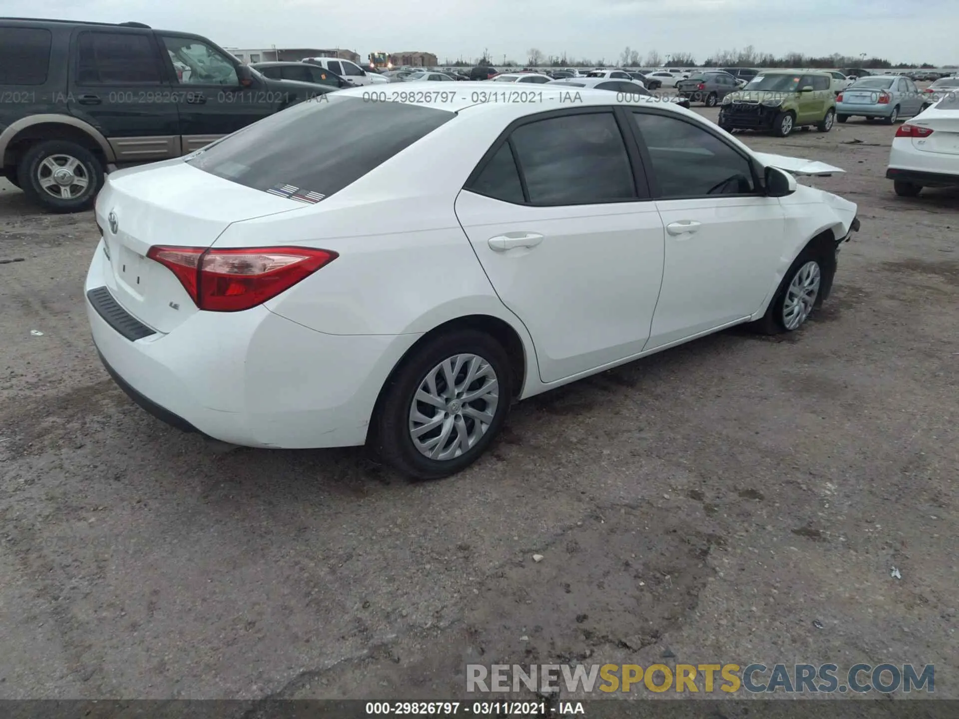 4 Photograph of a damaged car 5YFBURHE1KP886551 TOYOTA COROLLA 2019