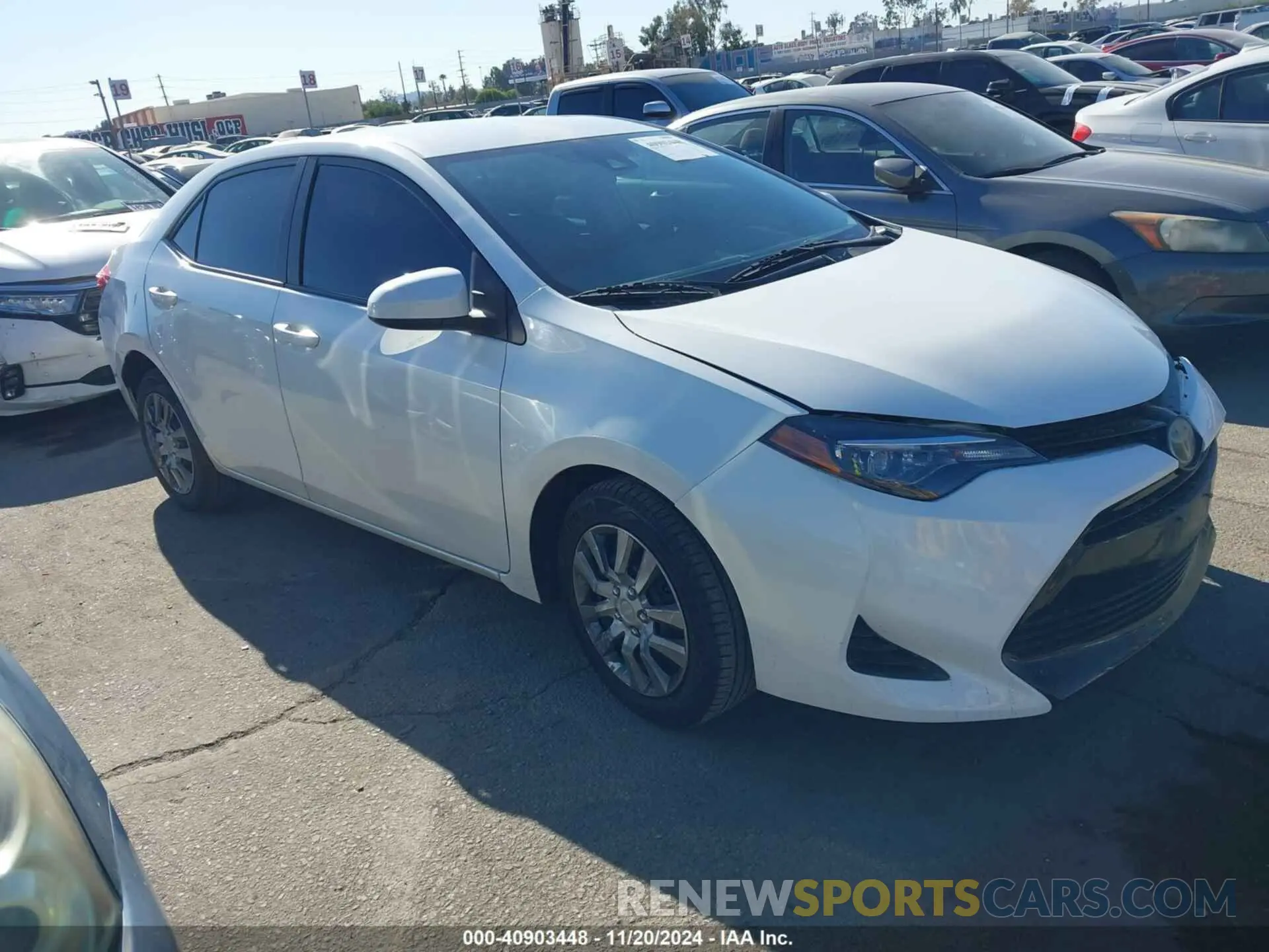 1 Photograph of a damaged car 5YFBURHE1KP893161 TOYOTA COROLLA 2019