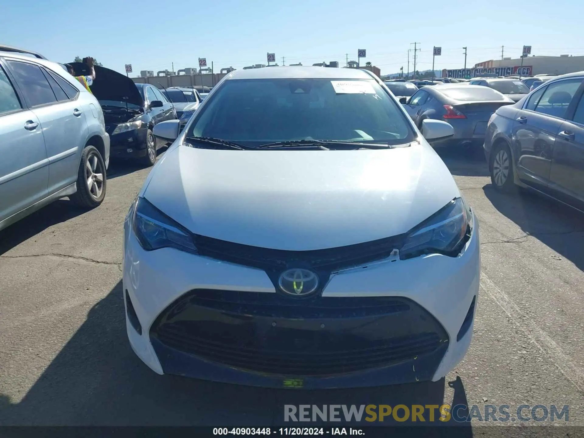 12 Photograph of a damaged car 5YFBURHE1KP893161 TOYOTA COROLLA 2019