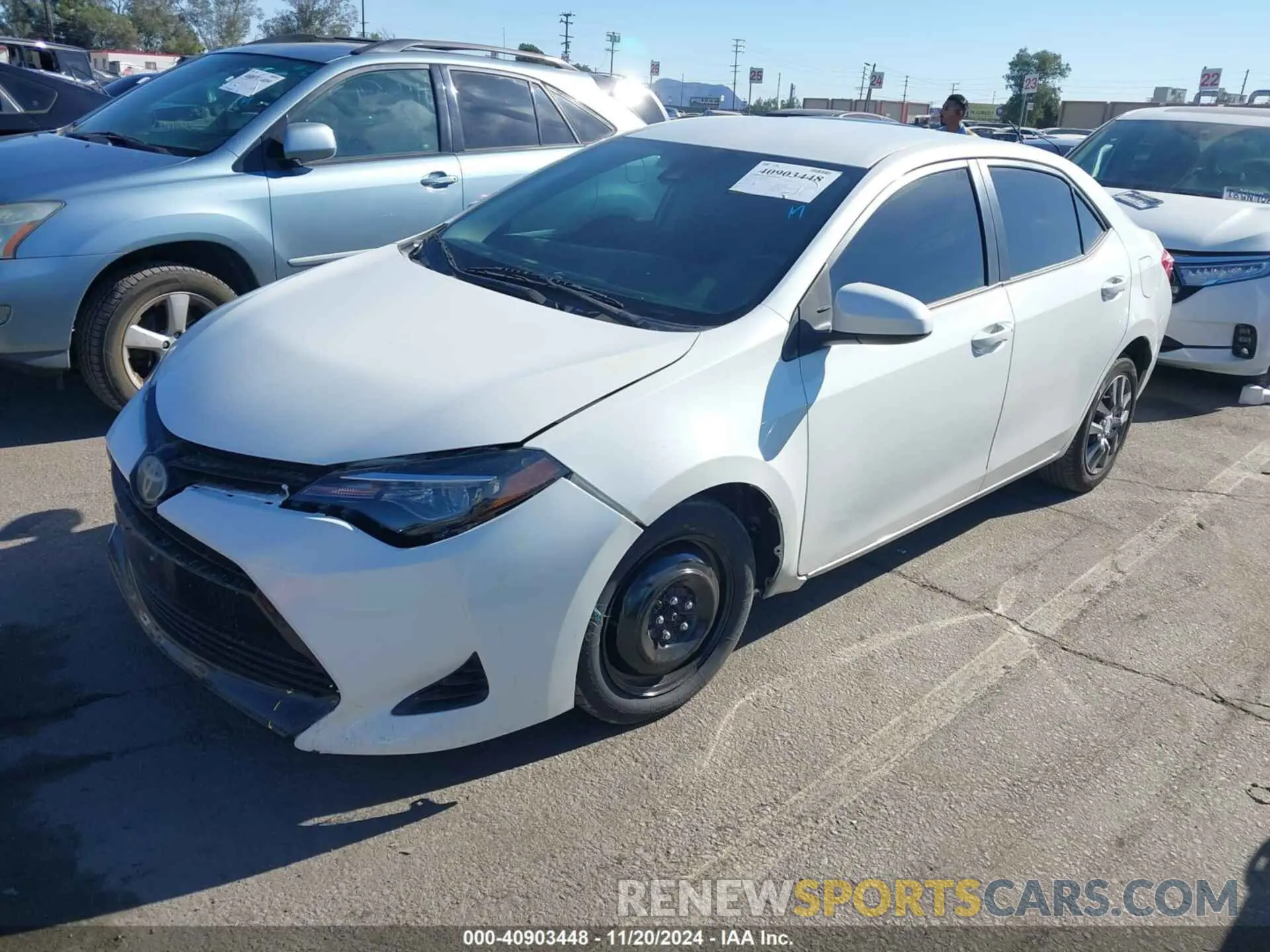 2 Photograph of a damaged car 5YFBURHE1KP893161 TOYOTA COROLLA 2019