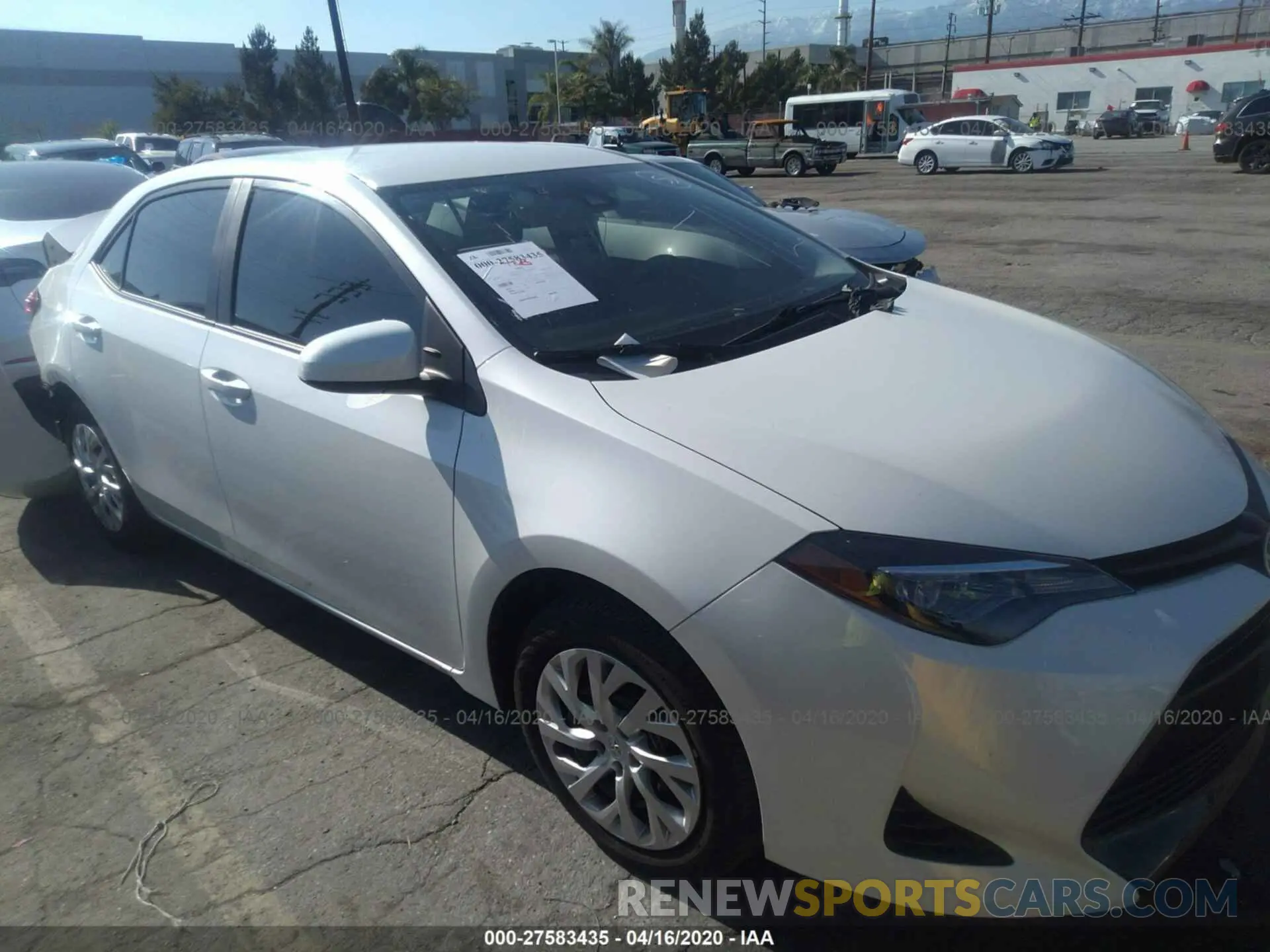 1 Photograph of a damaged car 5YFBURHE1KP897386 TOYOTA COROLLA 2019