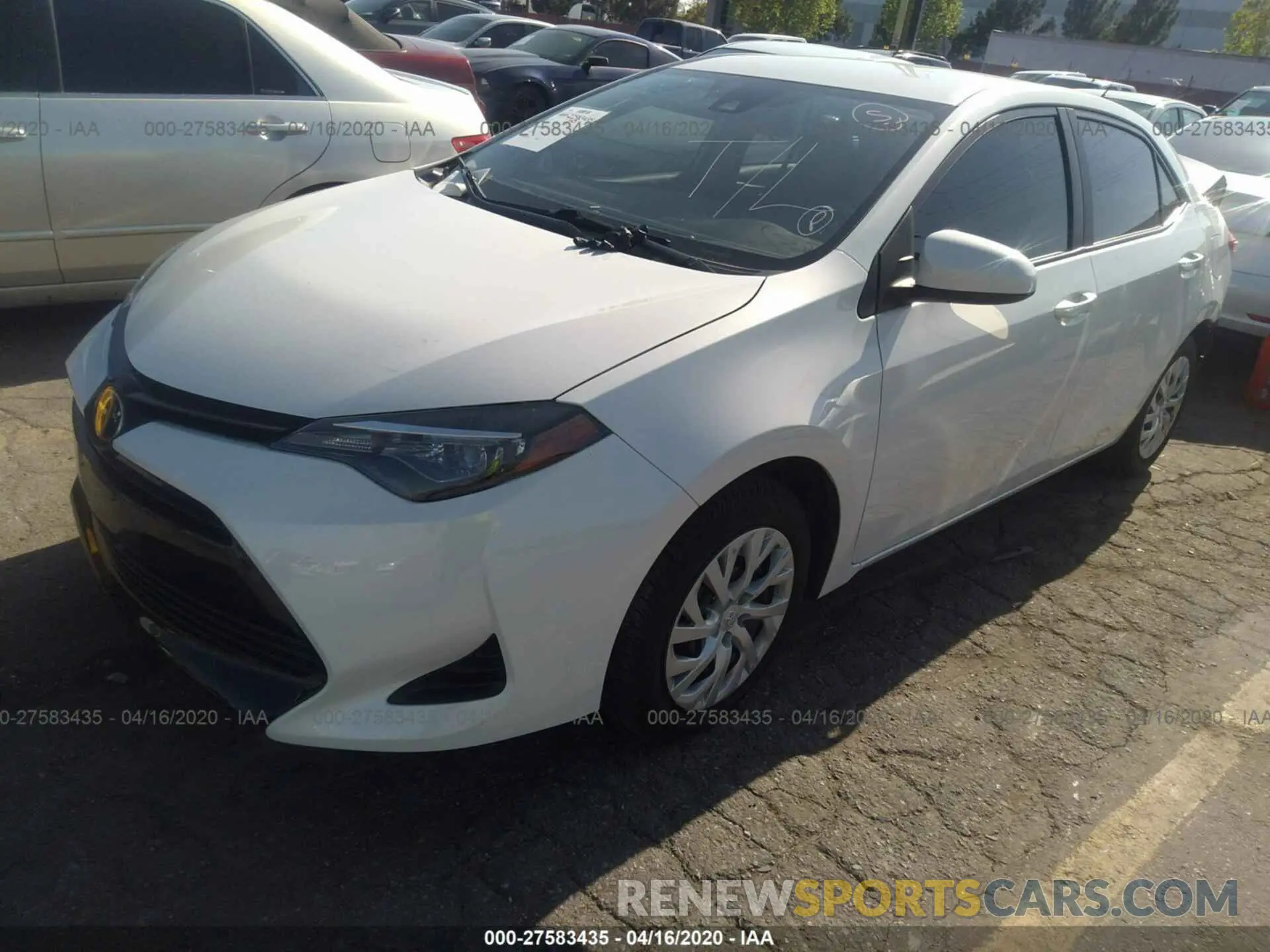 2 Photograph of a damaged car 5YFBURHE1KP897386 TOYOTA COROLLA 2019