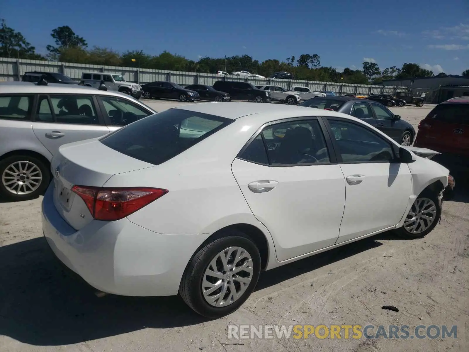 4 Photograph of a damaged car 5YFBURHE1KP906510 TOYOTA COROLLA 2019