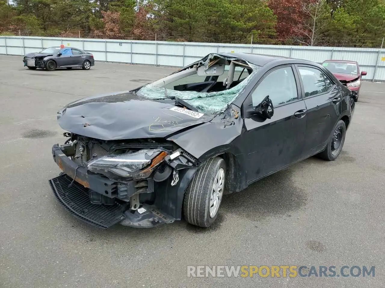 2 Photograph of a damaged car 5YFBURHE1KP913537 TOYOTA COROLLA 2019