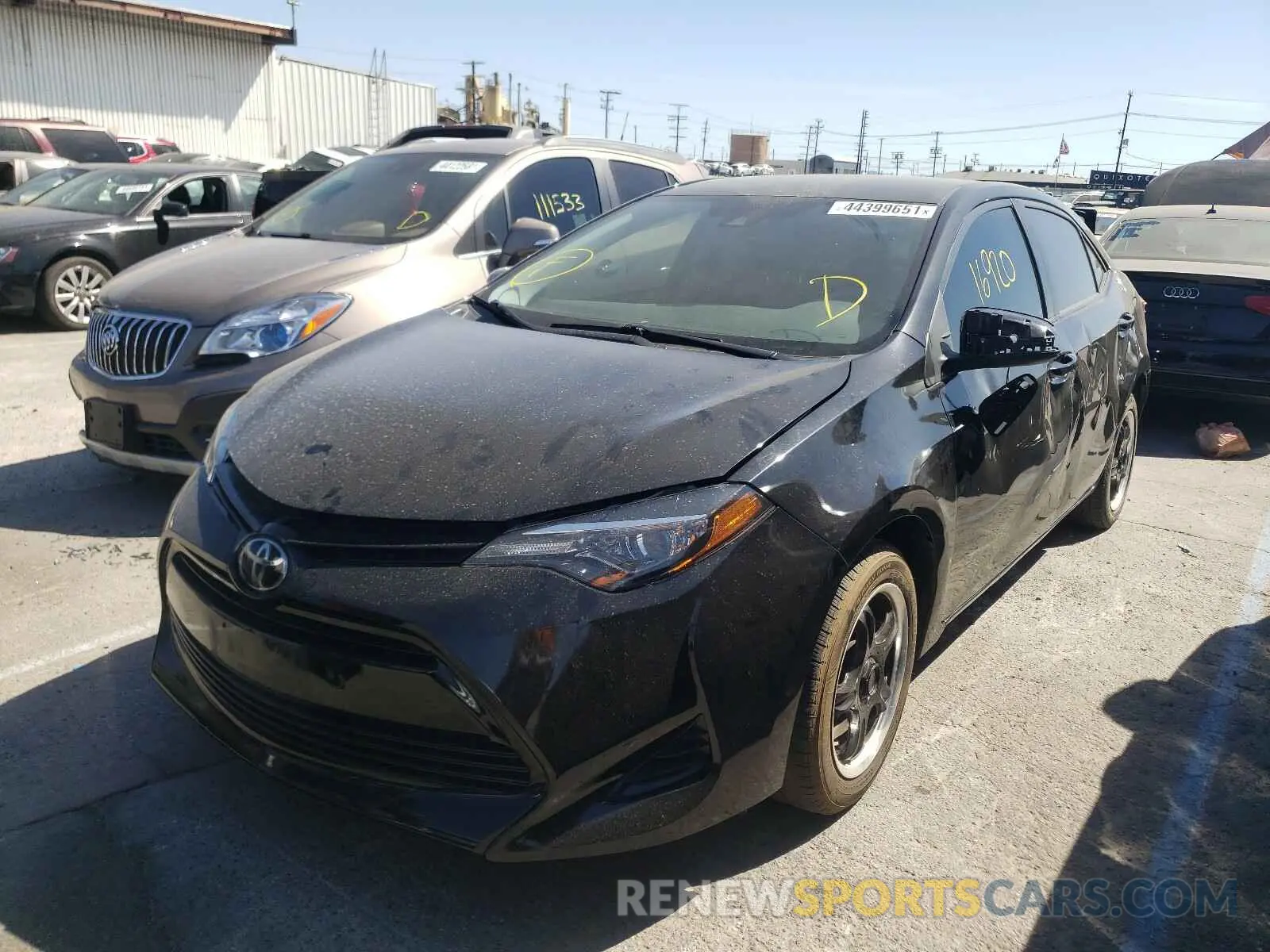 2 Photograph of a damaged car 5YFBURHE1KP914655 TOYOTA COROLLA 2019