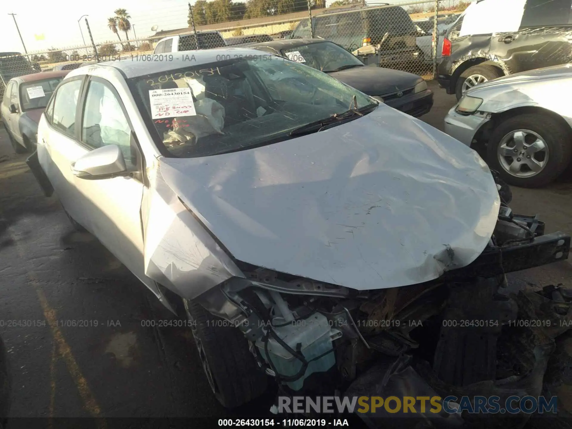 1 Photograph of a damaged car 5YFBURHE1KP915501 TOYOTA COROLLA 2019