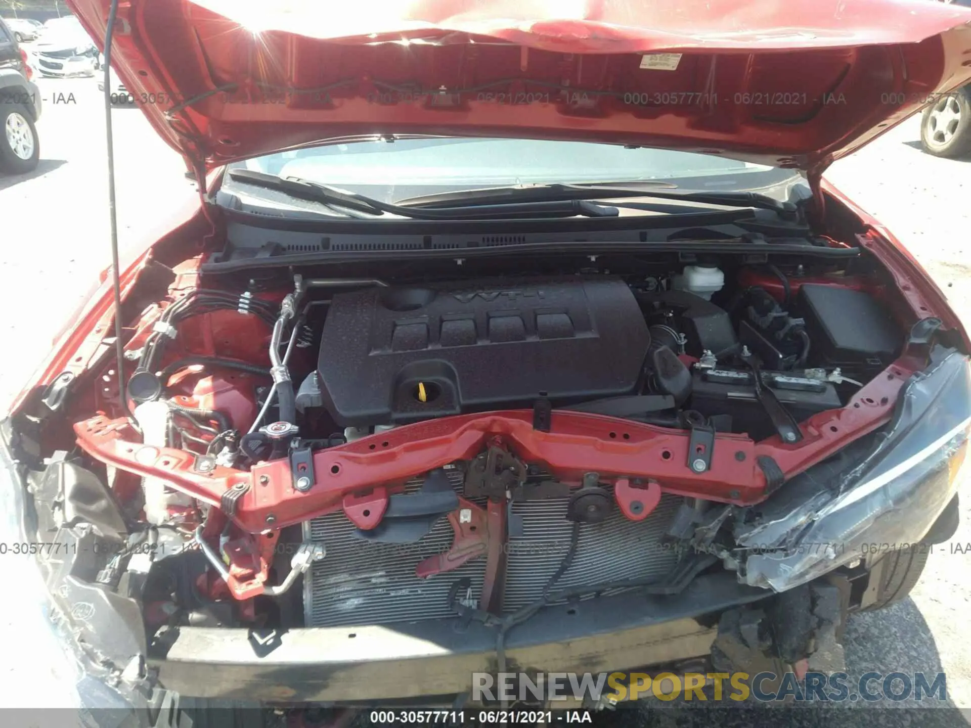 10 Photograph of a damaged car 5YFBURHE1KP918592 TOYOTA COROLLA 2019