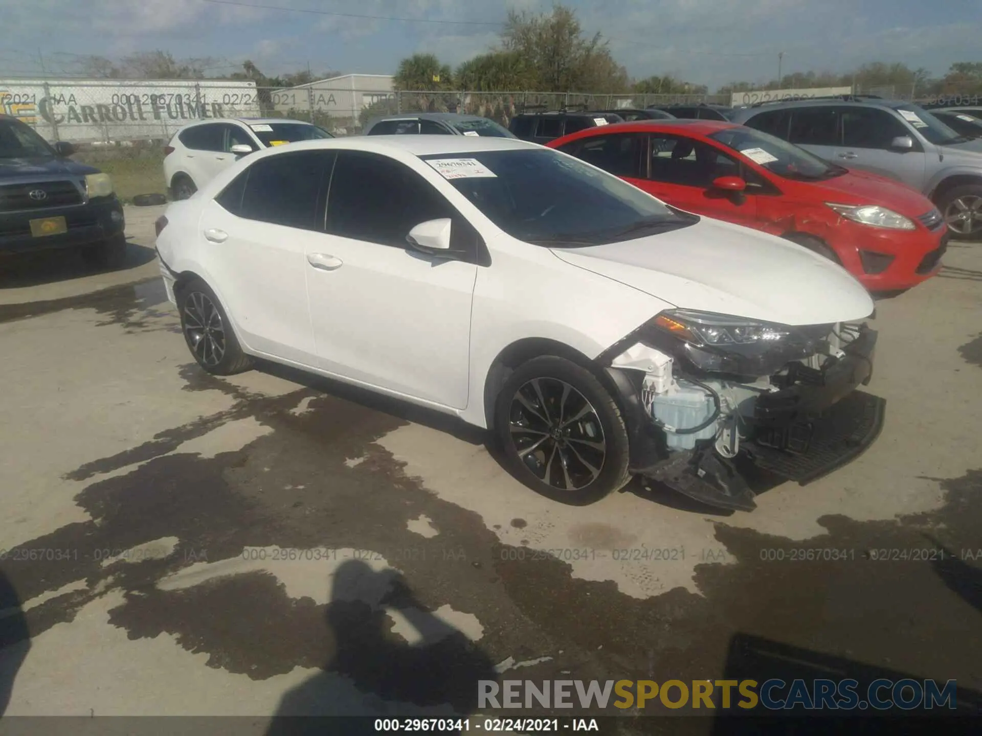 1 Photograph of a damaged car 5YFBURHE1KP918981 TOYOTA COROLLA 2019