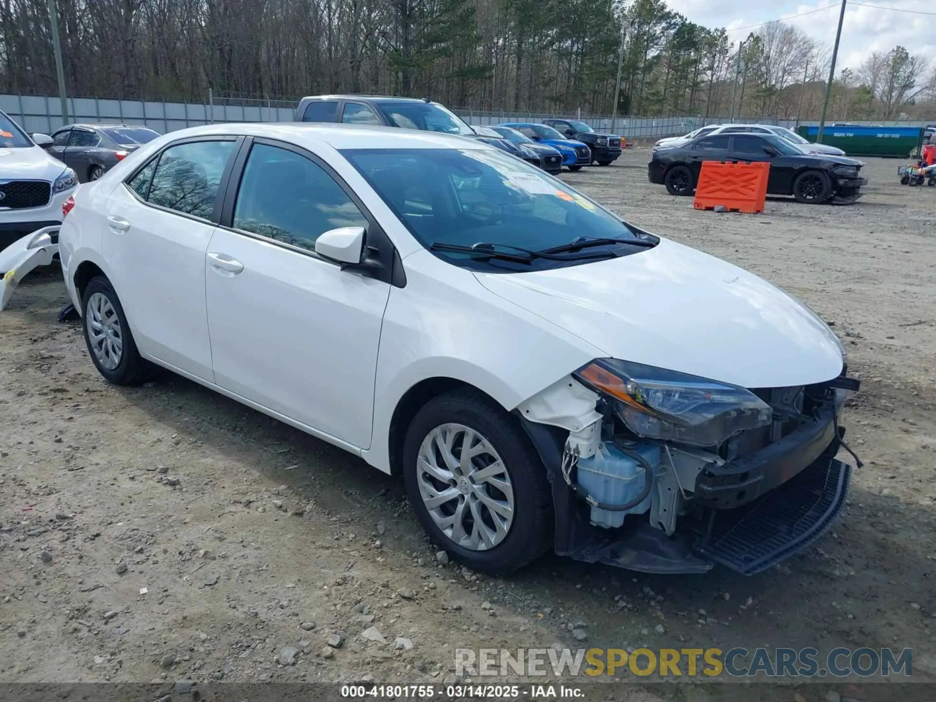 1 Photograph of a damaged car 5YFBURHE1KP920004 TOYOTA COROLLA 2019
