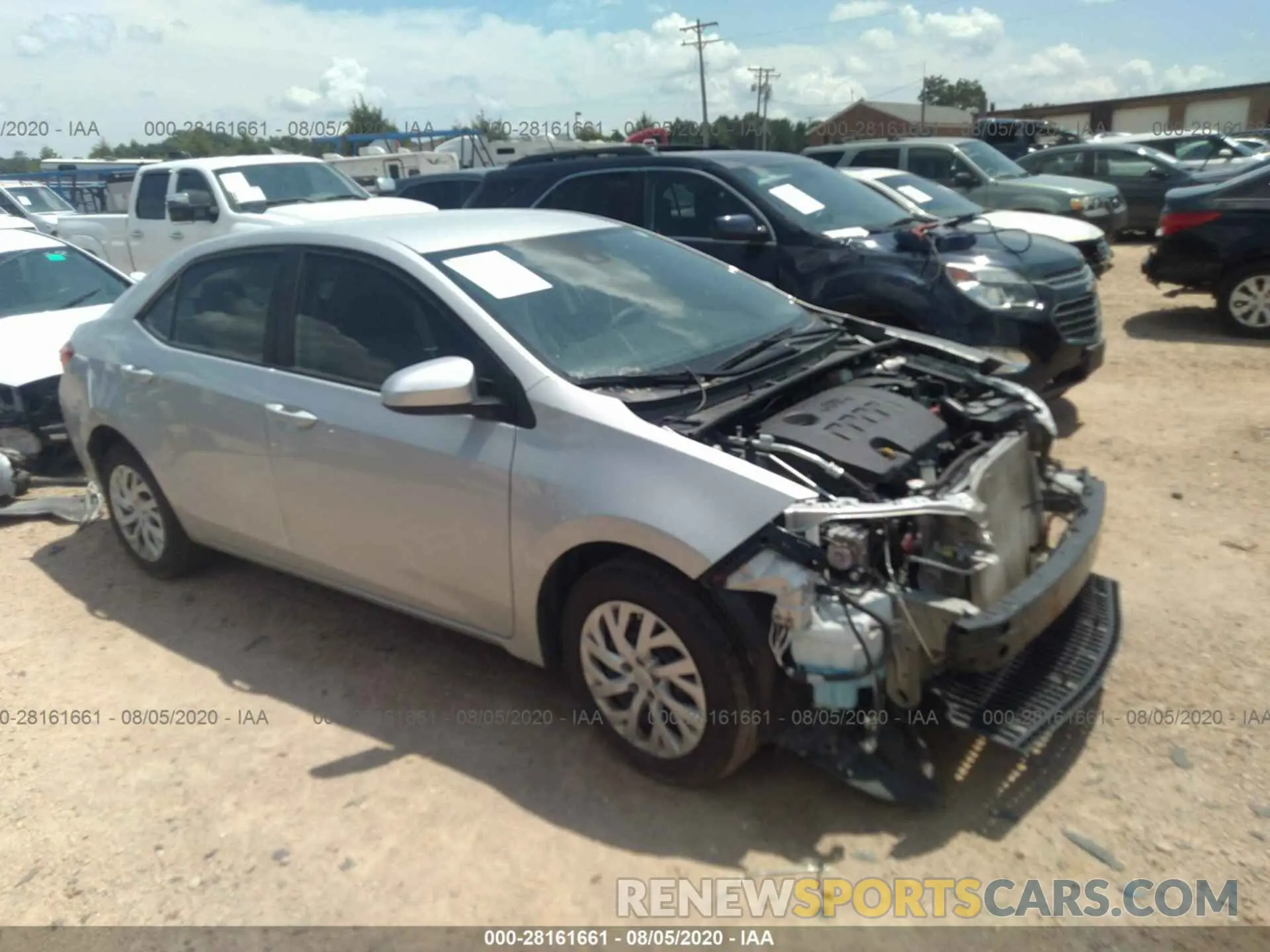 1 Photograph of a damaged car 5YFBURHE1KP928989 TOYOTA COROLLA 2019