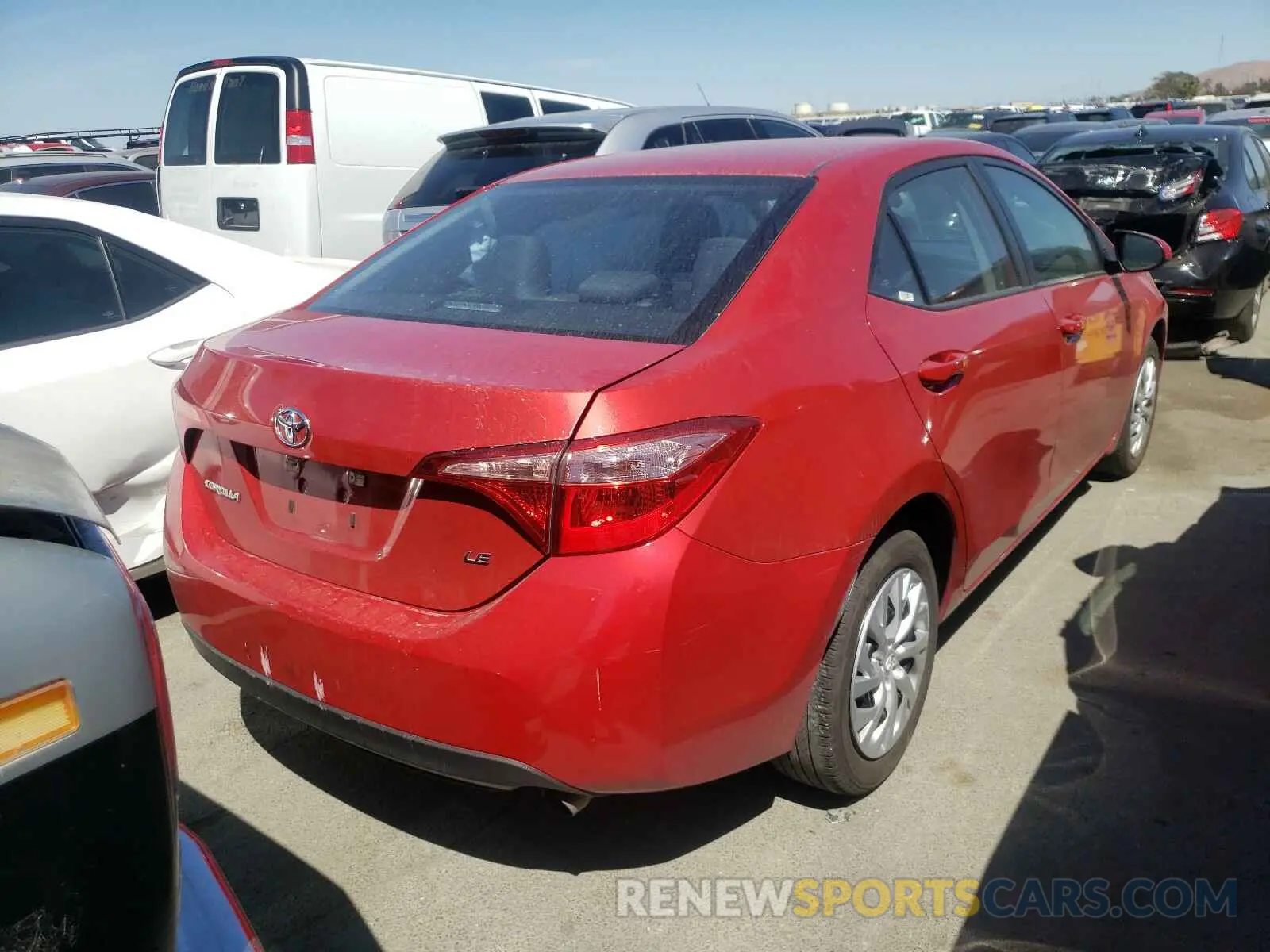 4 Photograph of a damaged car 5YFBURHE1KP932265 TOYOTA COROLLA 2019