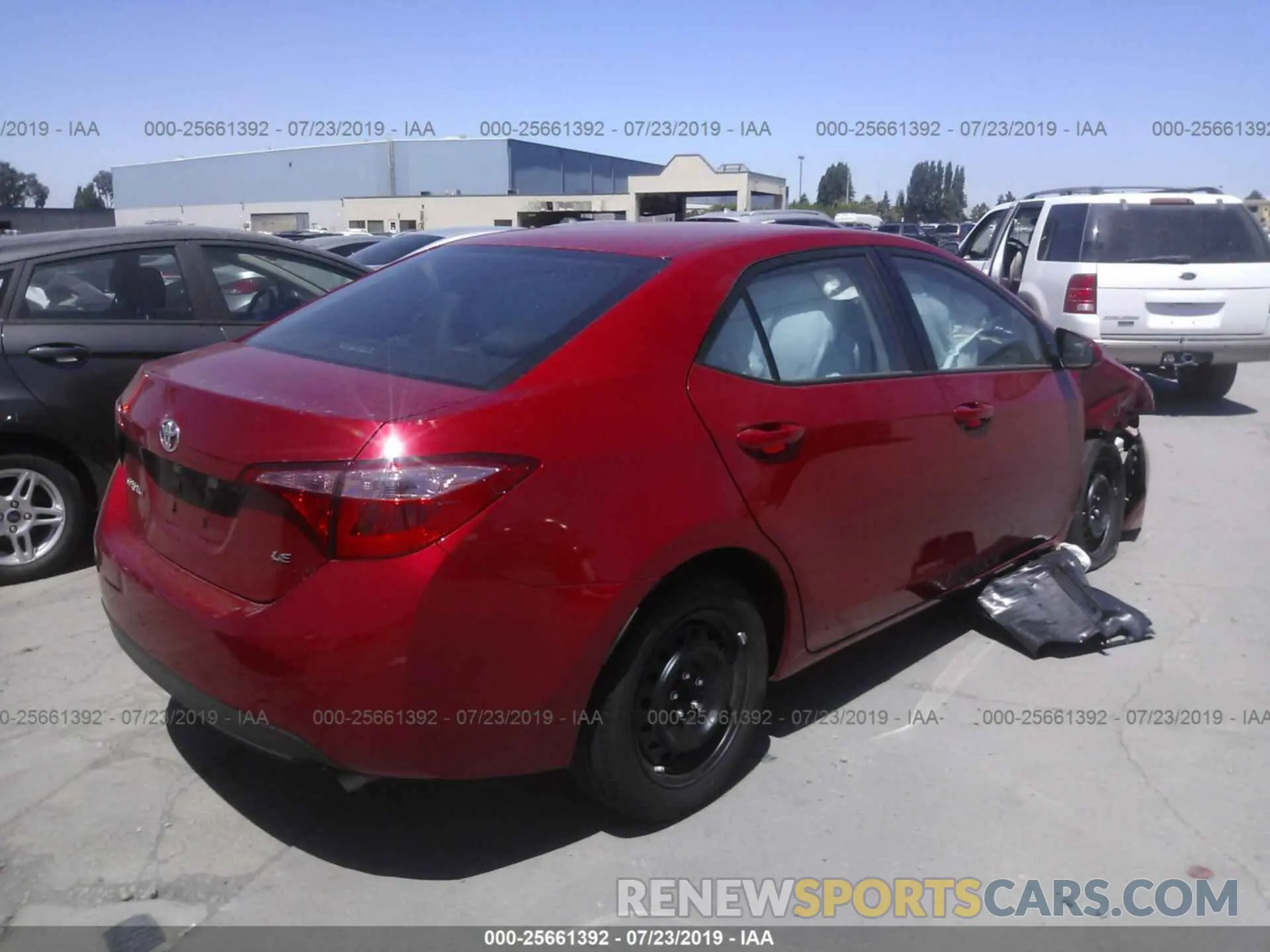 4 Photograph of a damaged car 5YFBURHE1KP933366 TOYOTA COROLLA 2019