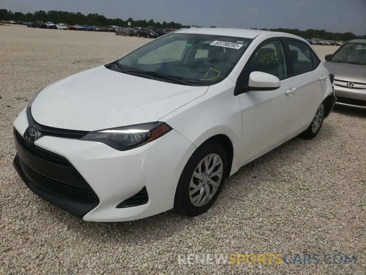 2 Photograph of a damaged car 5YFBURHE1KP933464 TOYOTA COROLLA 2019