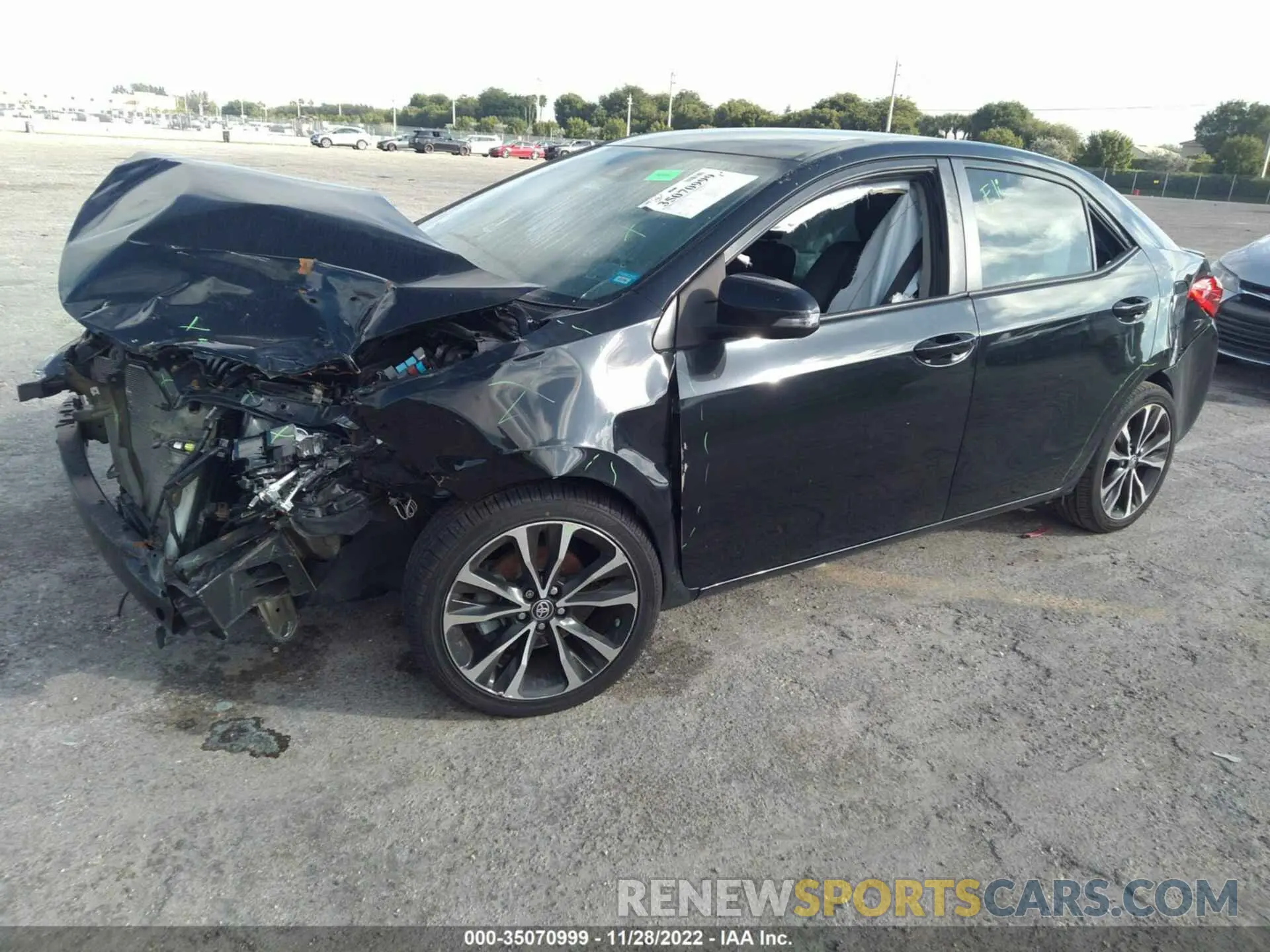2 Photograph of a damaged car 5YFBURHE1KP938258 TOYOTA COROLLA 2019