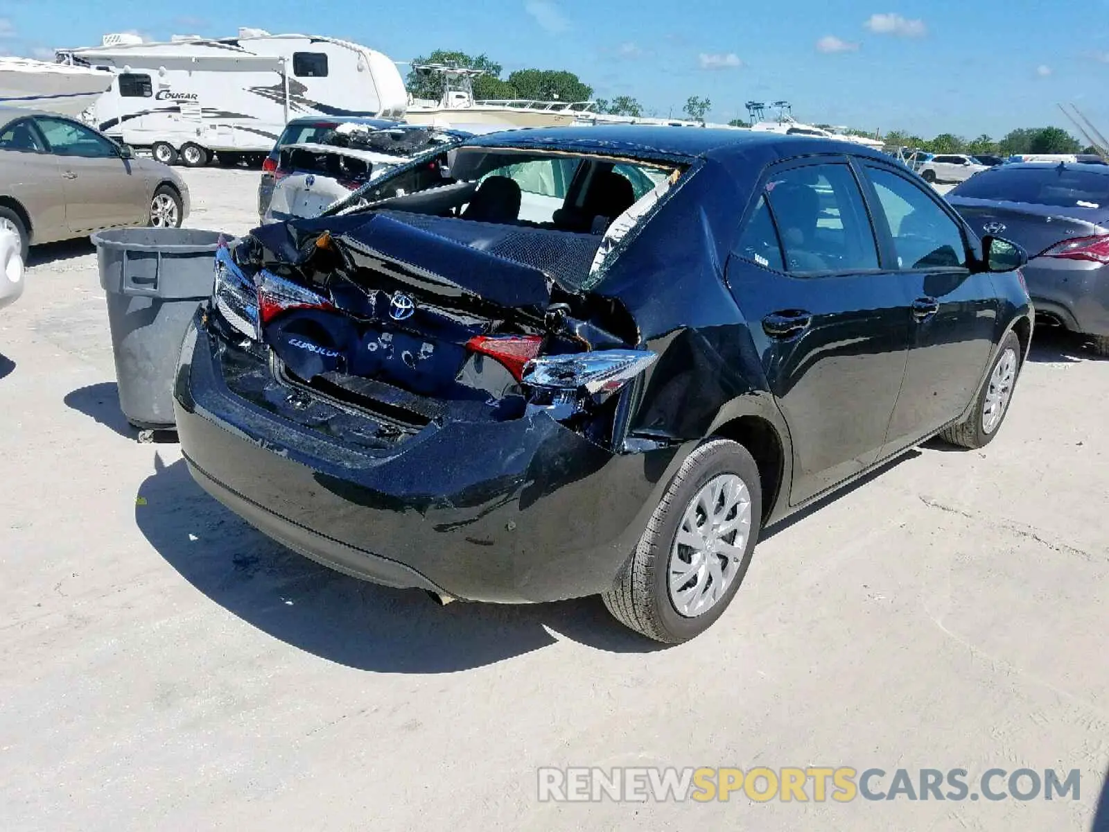 4 Photograph of a damaged car 5YFBURHE1KP939619 TOYOTA COROLLA 2019