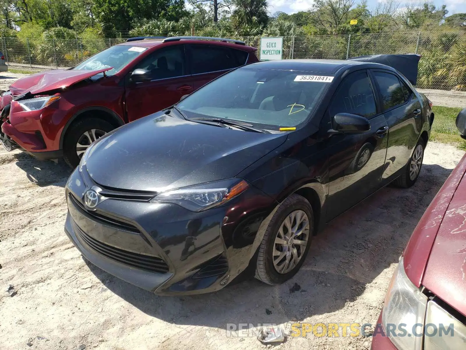 2 Photograph of a damaged car 5YFBURHE1KP940687 TOYOTA COROLLA 2019