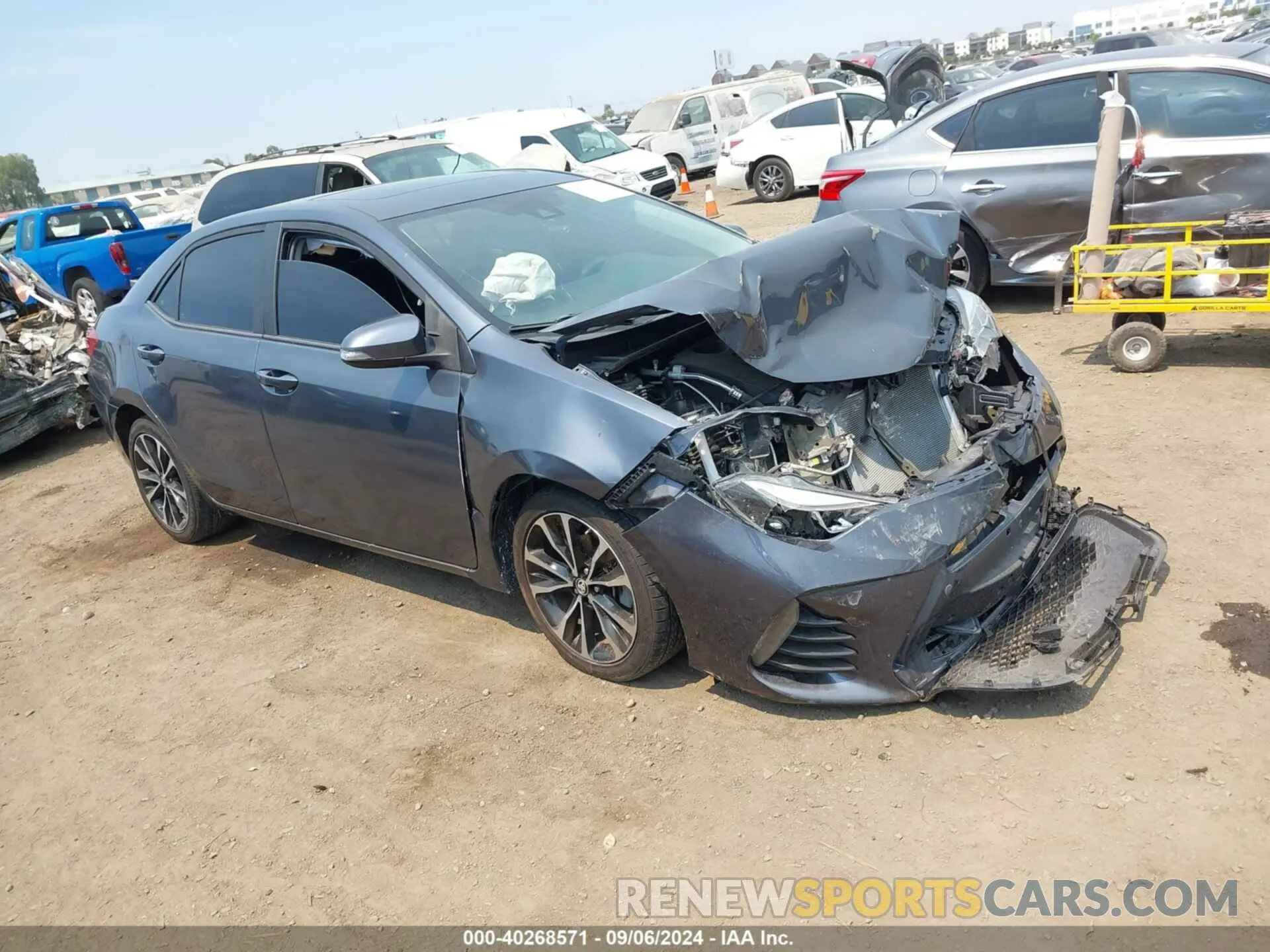 1 Photograph of a damaged car 5YFBURHE1KP949048 TOYOTA COROLLA 2019