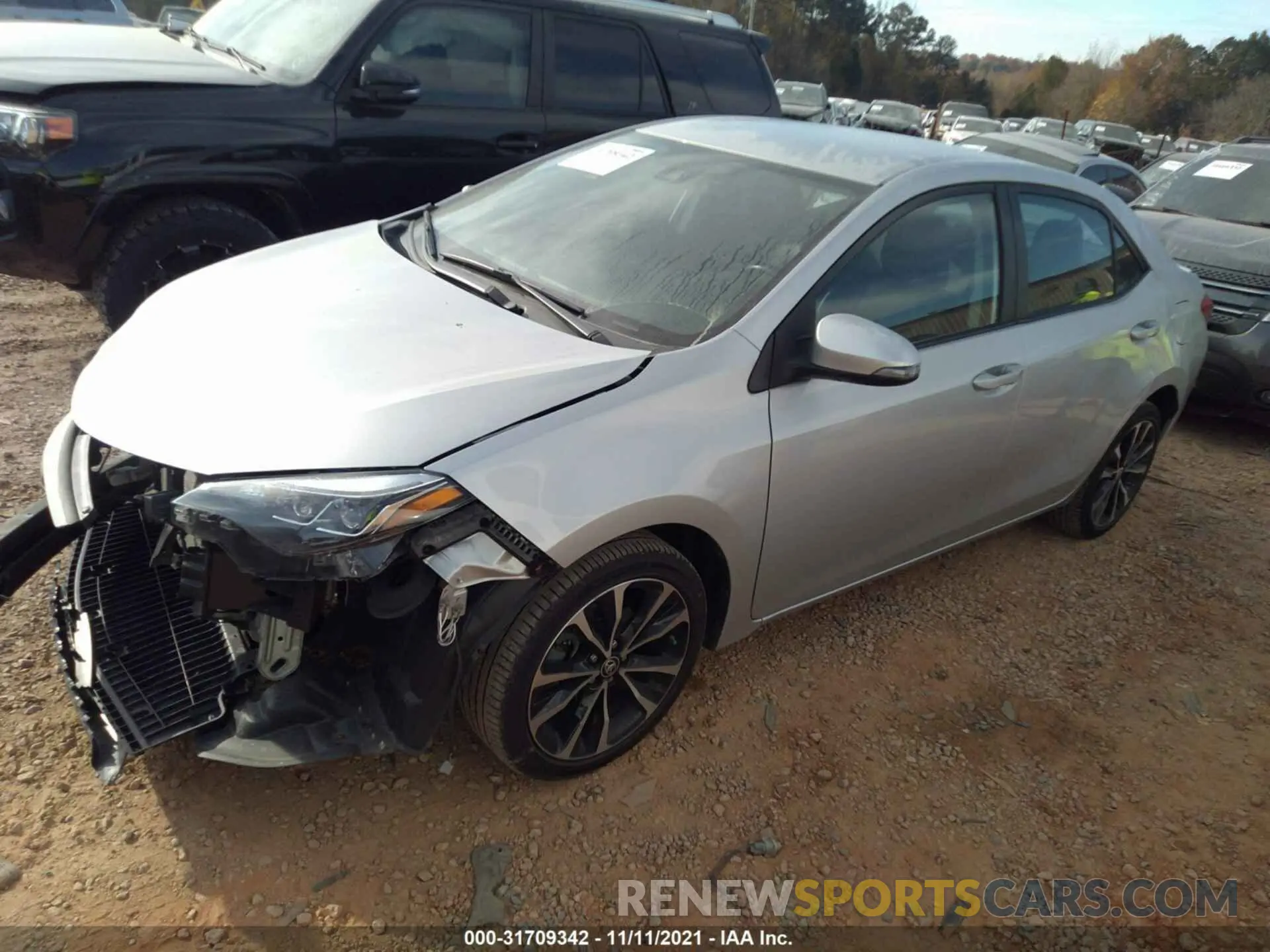 2 Photograph of a damaged car 5YFBURHE2KP858399 TOYOTA COROLLA 2019