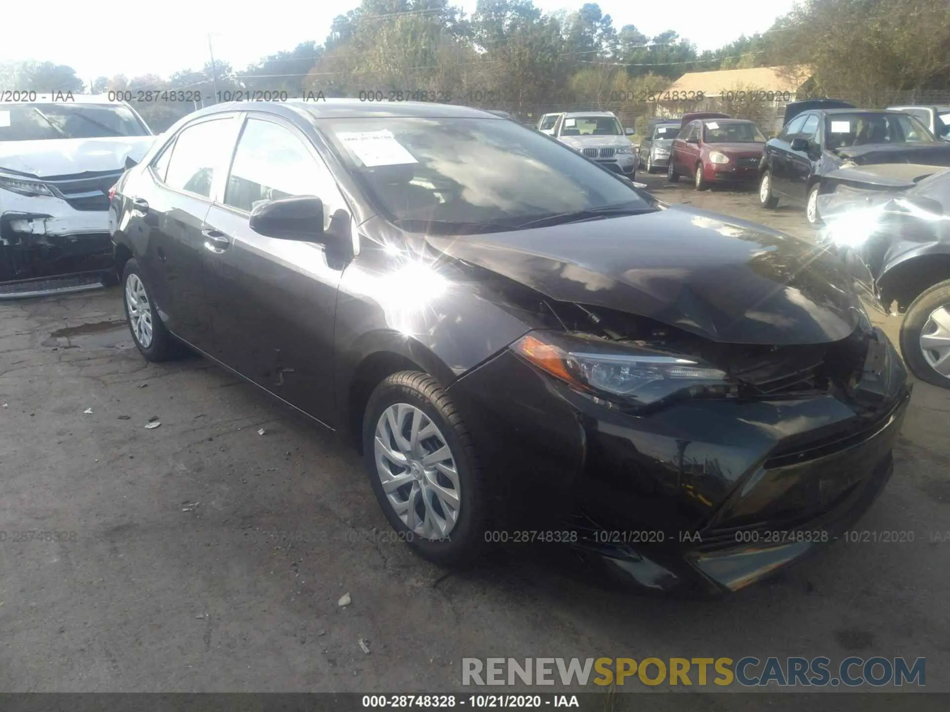 1 Photograph of a damaged car 5YFBURHE2KP859696 TOYOTA COROLLA 2019