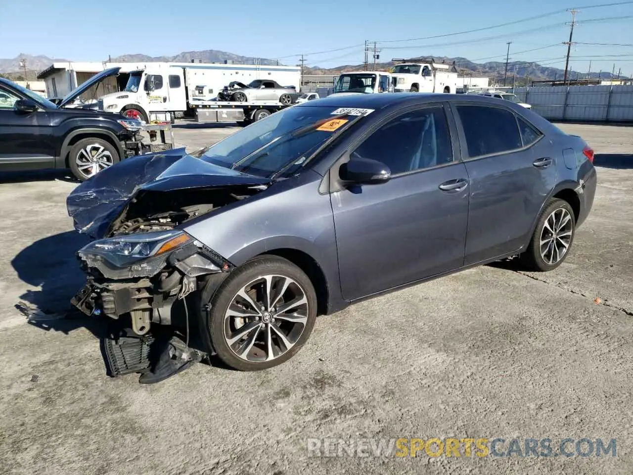 1 Photograph of a damaged car 5YFBURHE2KP871007 TOYOTA COROLLA 2019