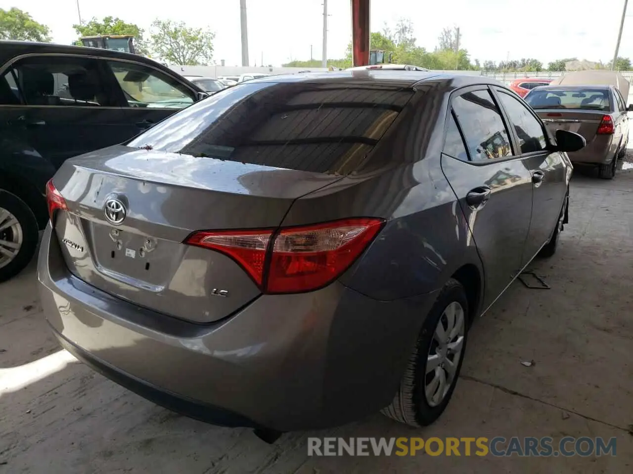 4 Photograph of a damaged car 5YFBURHE2KP876255 TOYOTA COROLLA 2019