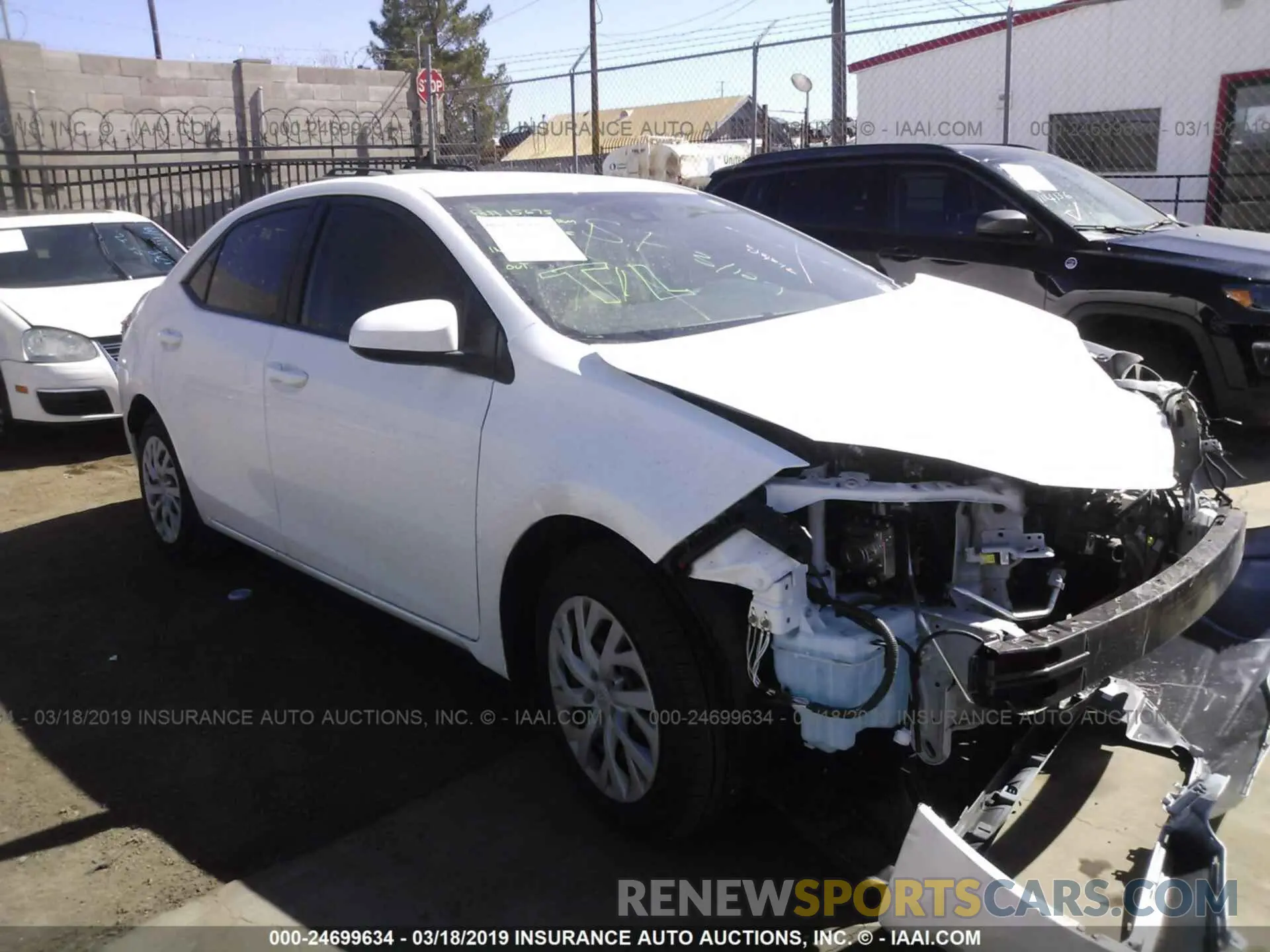 1 Photograph of a damaged car 5YFBURHE2KP877146 TOYOTA COROLLA 2019