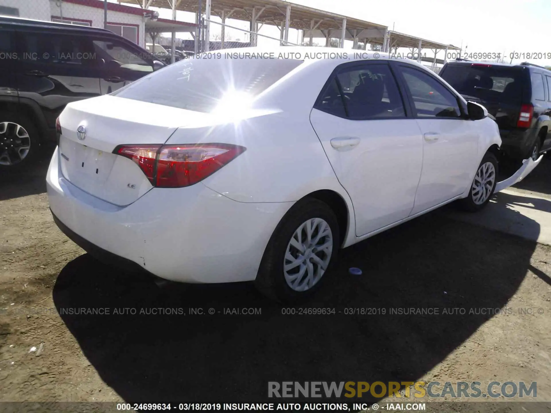 4 Photograph of a damaged car 5YFBURHE2KP877146 TOYOTA COROLLA 2019