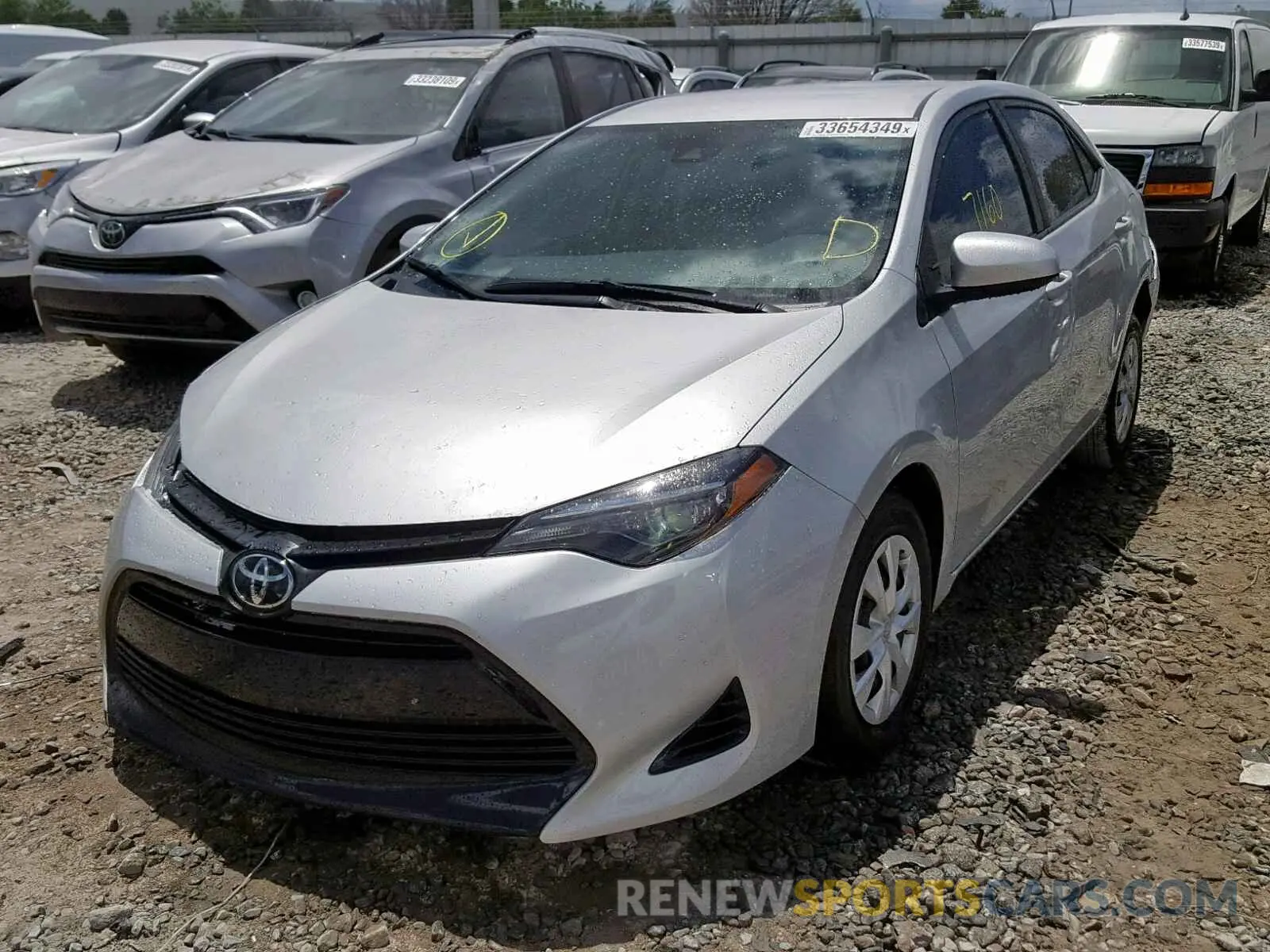 2 Photograph of a damaged car 5YFBURHE2KP878359 TOYOTA COROLLA 2019