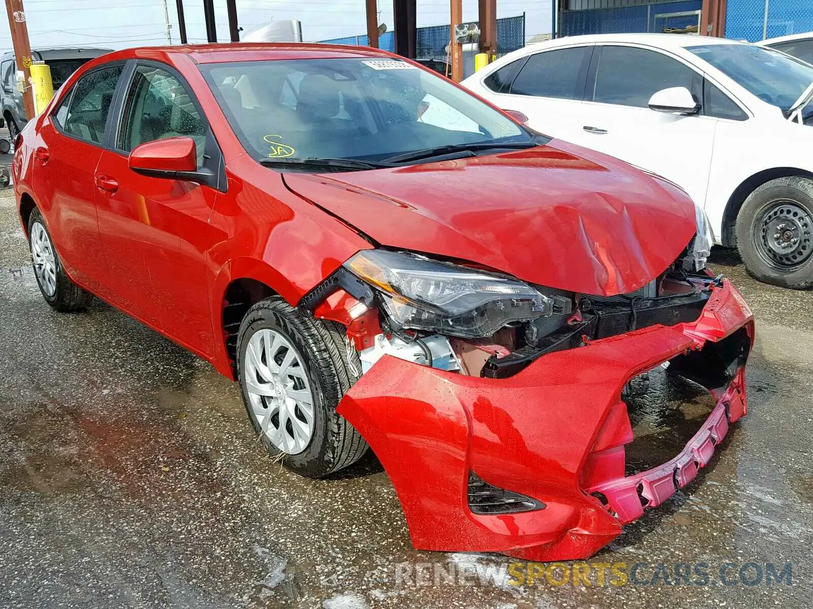 1 Photograph of a damaged car 5YFBURHE2KP878376 TOYOTA COROLLA 2019
