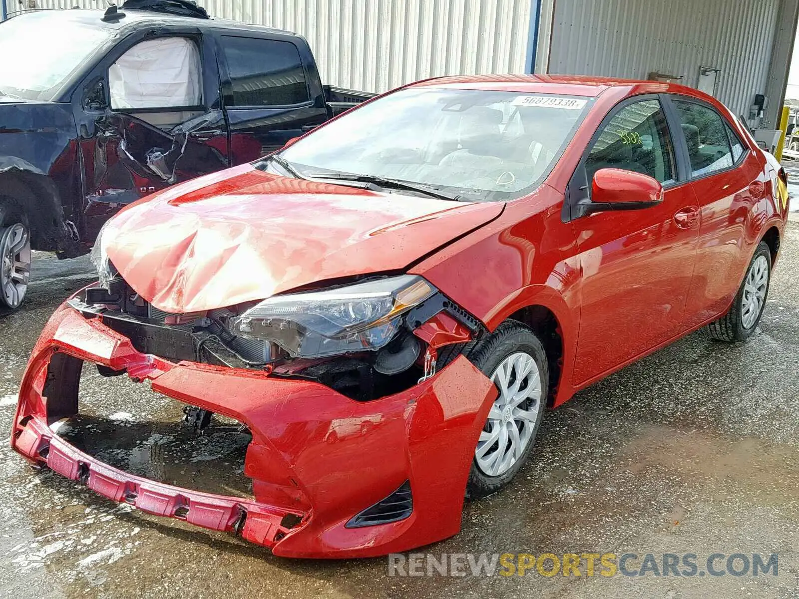 2 Photograph of a damaged car 5YFBURHE2KP878376 TOYOTA COROLLA 2019