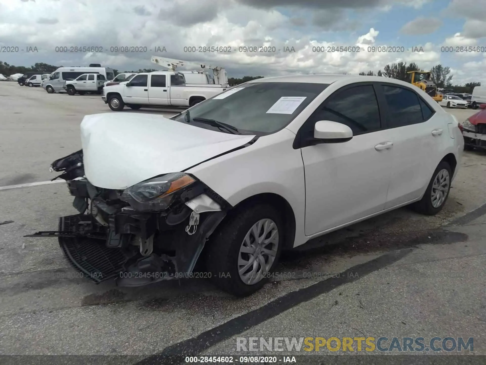 2 Photograph of a damaged car 5YFBURHE2KP882749 TOYOTA COROLLA 2019