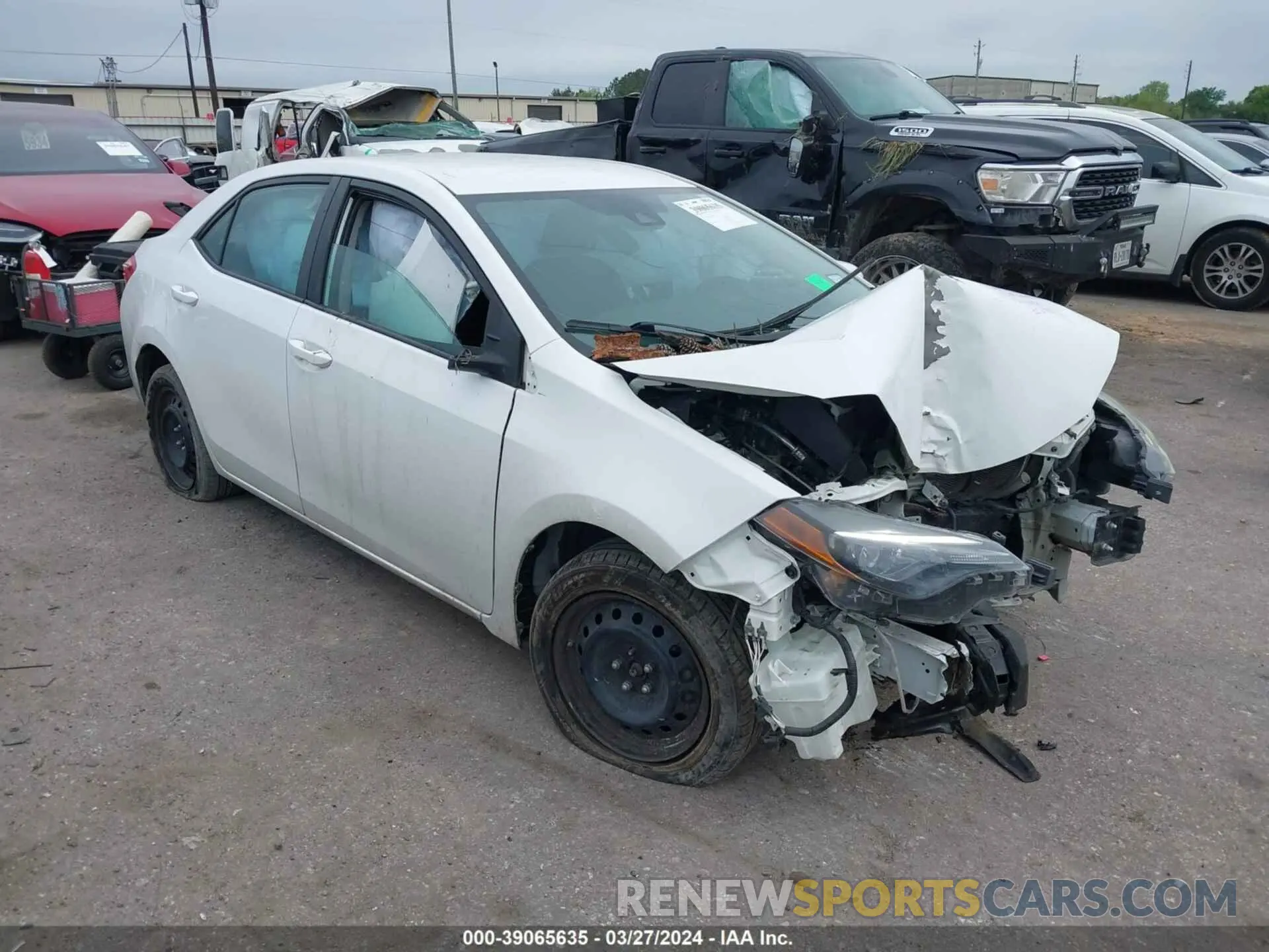 1 Photograph of a damaged car 5YFBURHE2KP886798 TOYOTA COROLLA 2019