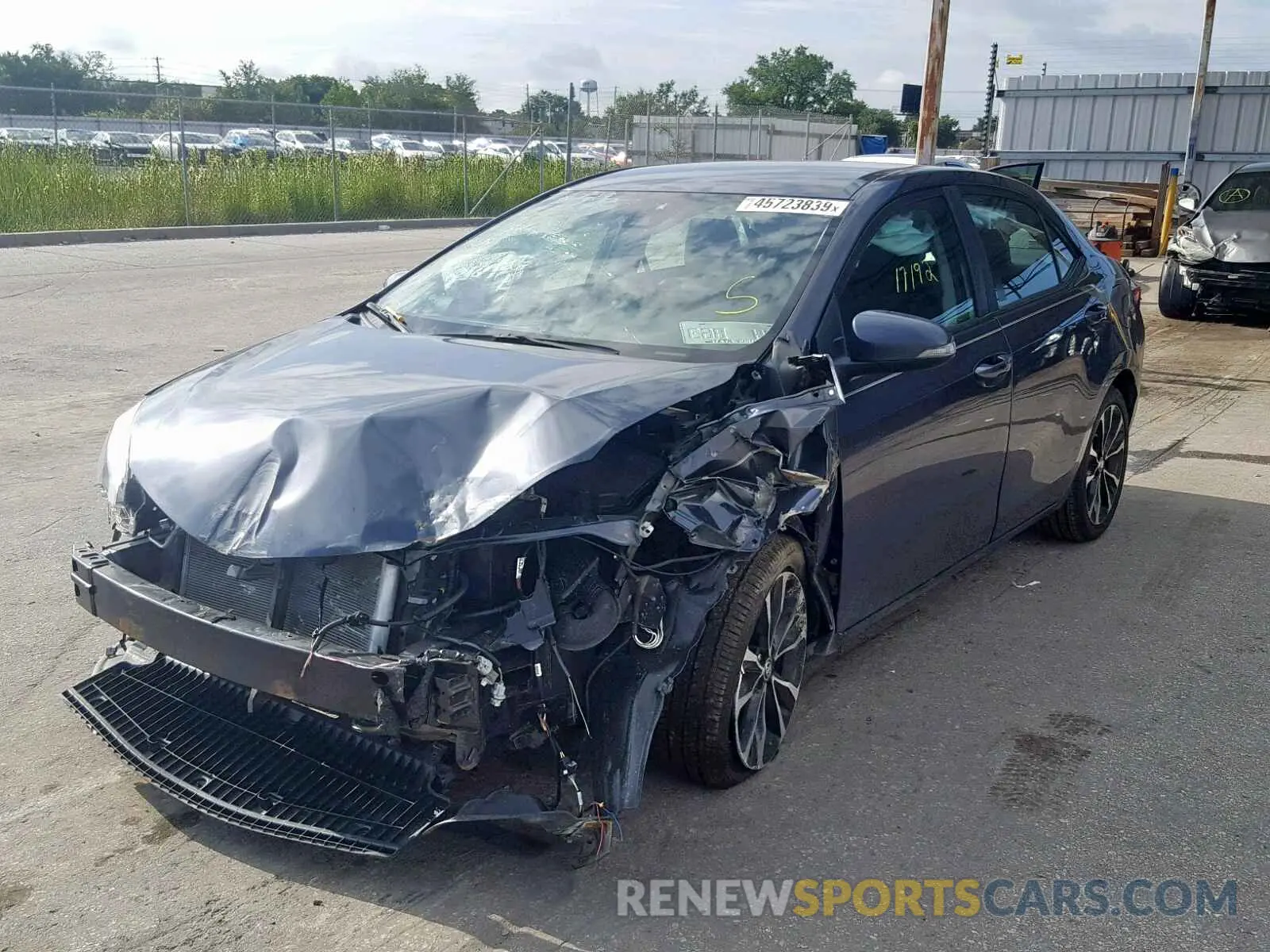2 Photograph of a damaged car 5YFBURHE2KP892844 TOYOTA COROLLA 2019