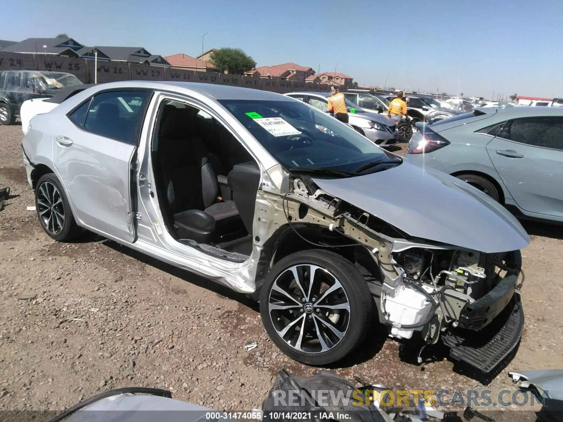 1 Photograph of a damaged car 5YFBURHE2KP895047 TOYOTA COROLLA 2019