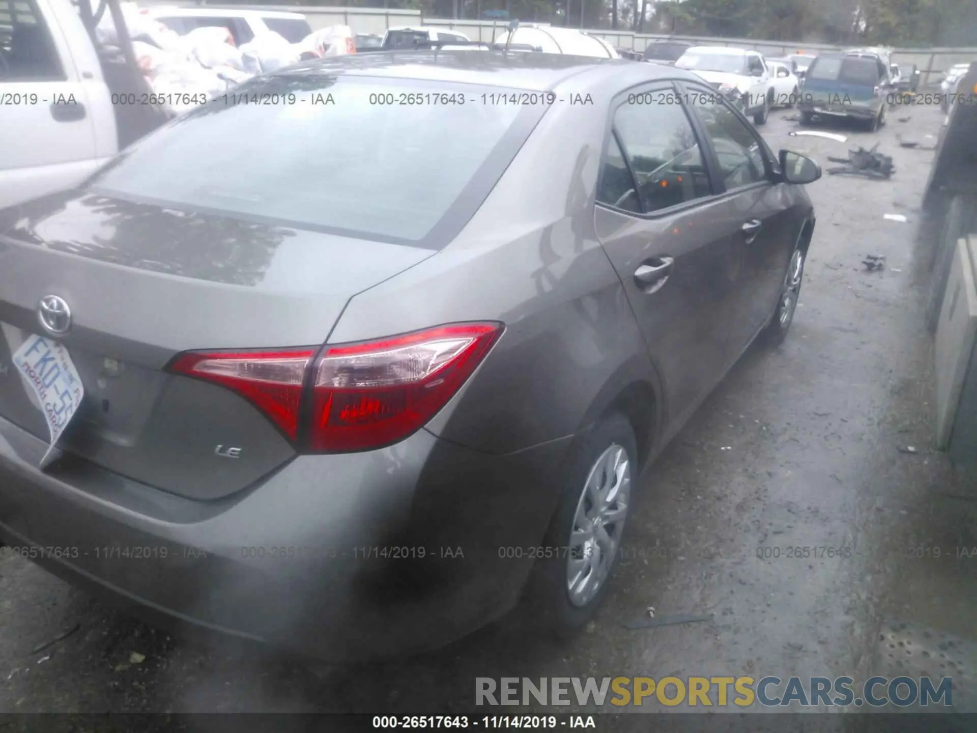 4 Photograph of a damaged car 5YFBURHE2KP896957 TOYOTA COROLLA 2019