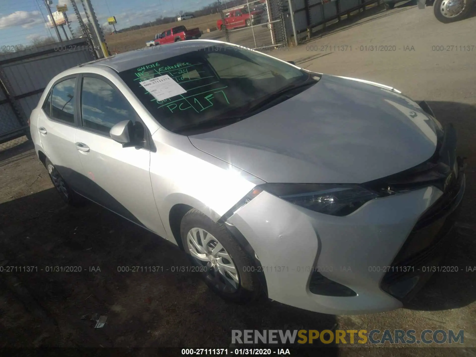 1 Фотография поврежденного автомобиля 5YFBURHE2KP900571 TOYOTA COROLLA 2019