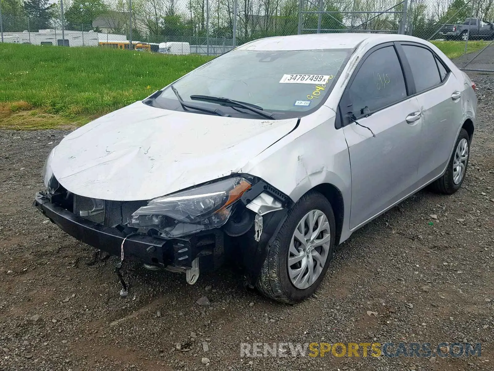 2 Photograph of a damaged car 5YFBURHE2KP904636 TOYOTA COROLLA 2019