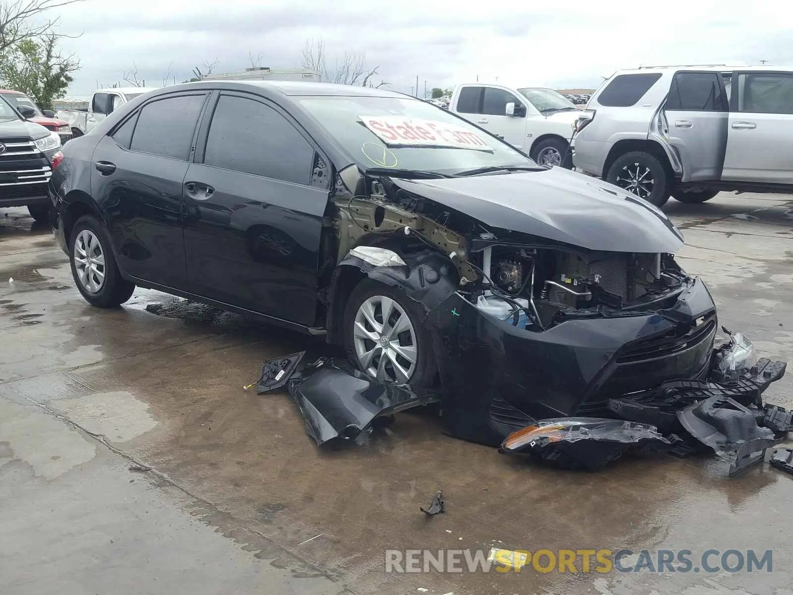 1 Photograph of a damaged car 5YFBURHE2KP907973 TOYOTA COROLLA 2019