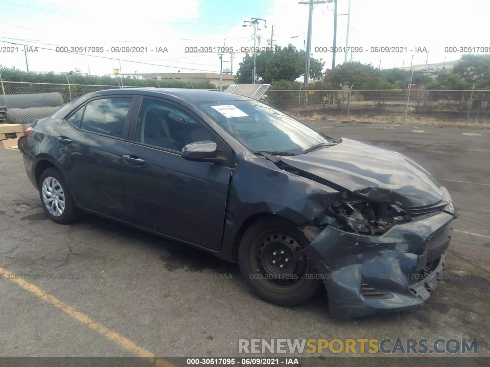 1 Photograph of a damaged car 5YFBURHE2KP908380 TOYOTA COROLLA 2019