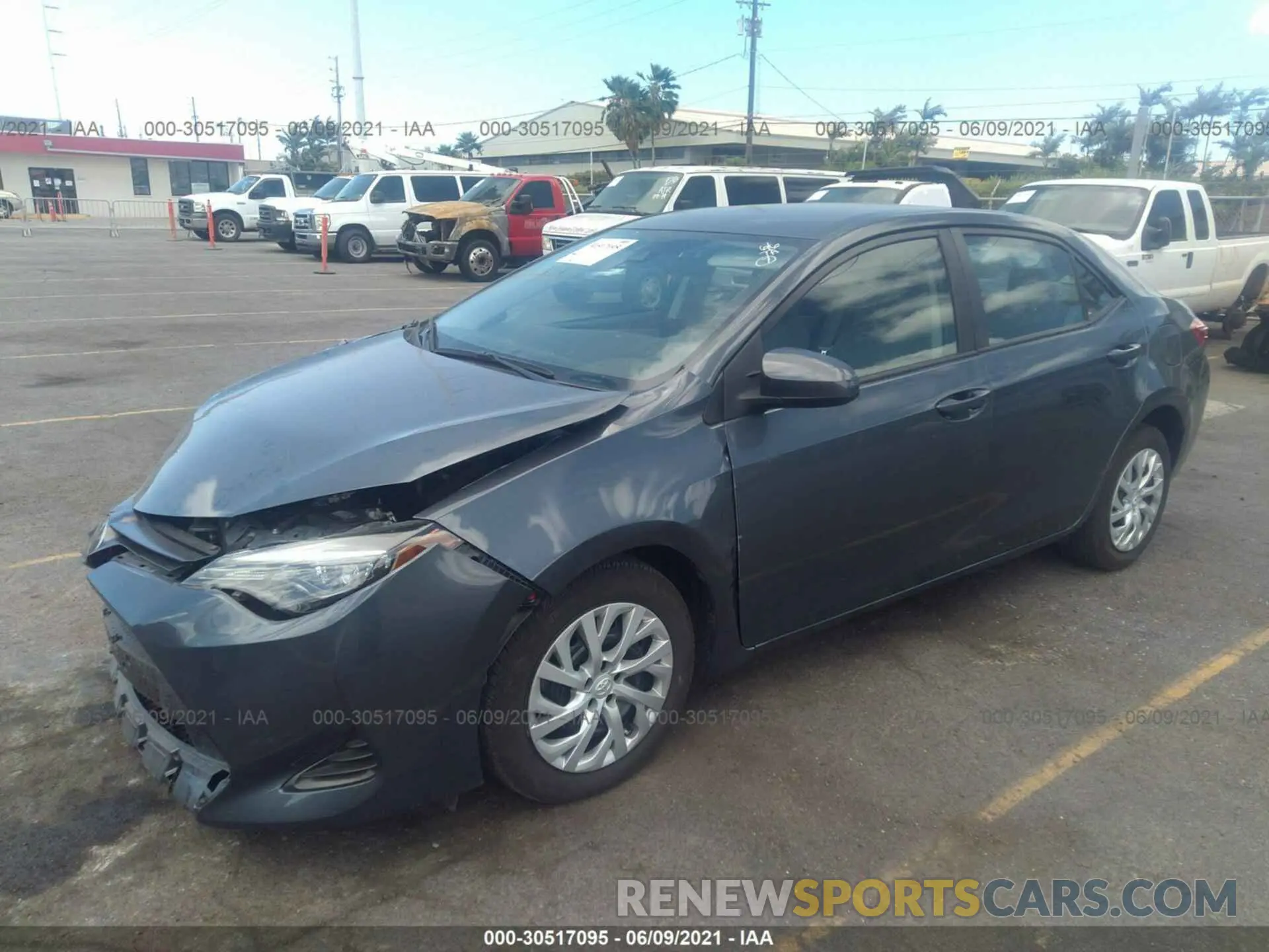 2 Photograph of a damaged car 5YFBURHE2KP908380 TOYOTA COROLLA 2019