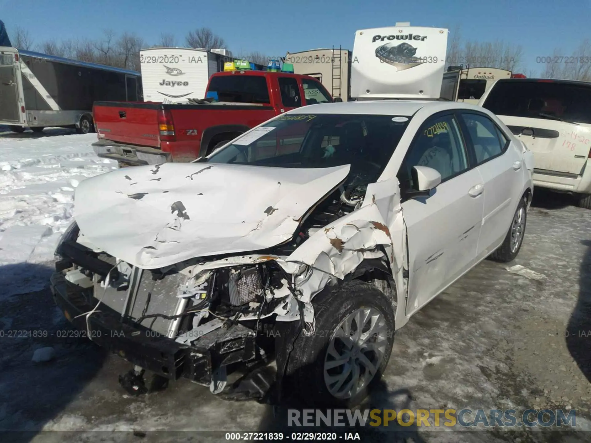 2 Photograph of a damaged car 5YFBURHE2KP912302 TOYOTA COROLLA 2019