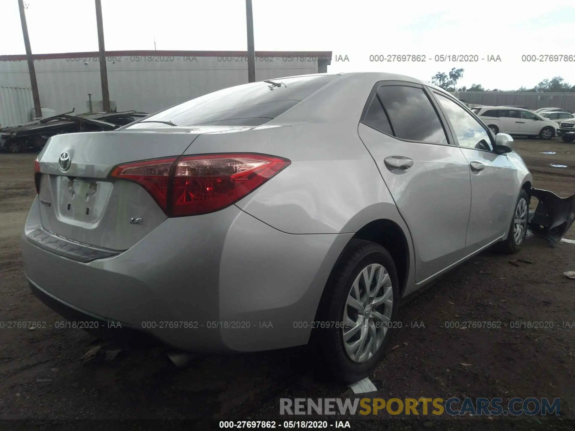 4 Photograph of a damaged car 5YFBURHE2KP922599 TOYOTA COROLLA 2019