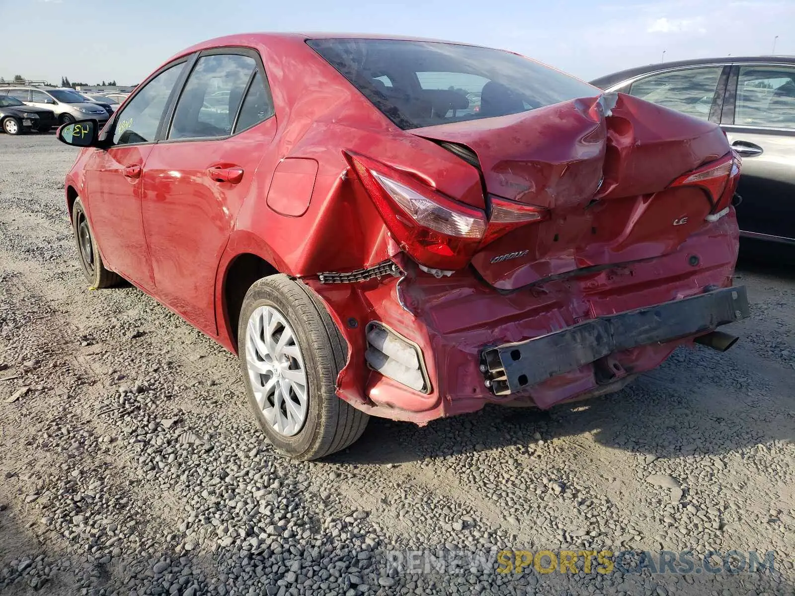 3 Photograph of a damaged car 5YFBURHE2KP932047 TOYOTA COROLLA 2019
