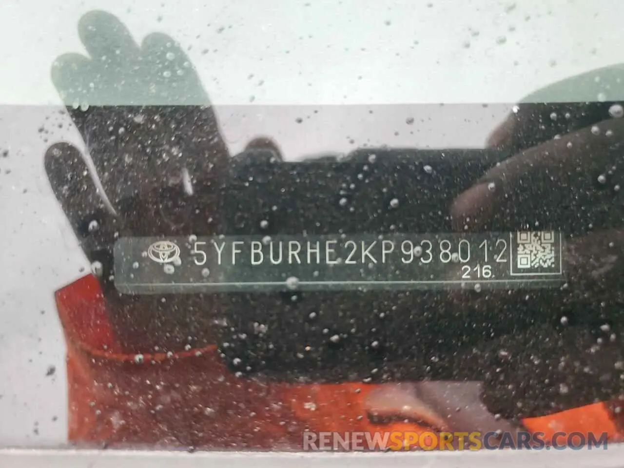 12 Photograph of a damaged car 5YFBURHE2KP938012 TOYOTA COROLLA 2019