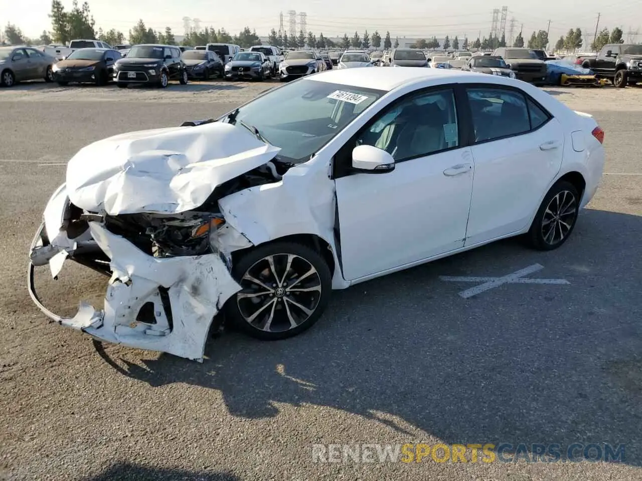 1 Фотография поврежденного автомобиля 5YFBURHE2KP938527 TOYOTA COROLLA 2019